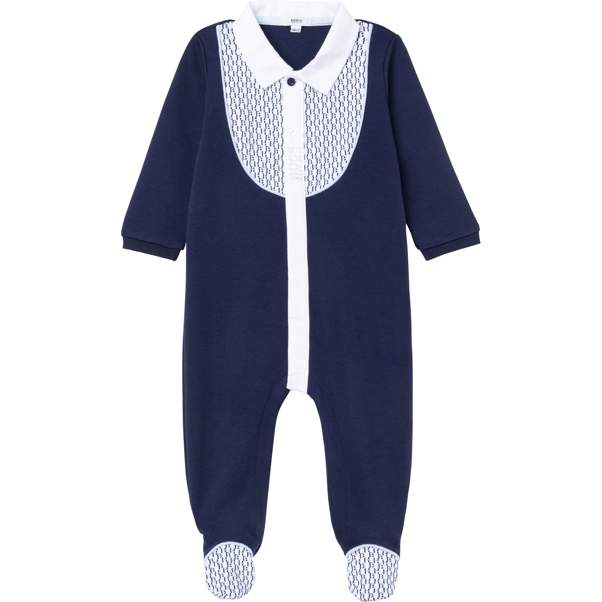 Pijama de interlock de algodón BOSS para NIÑO