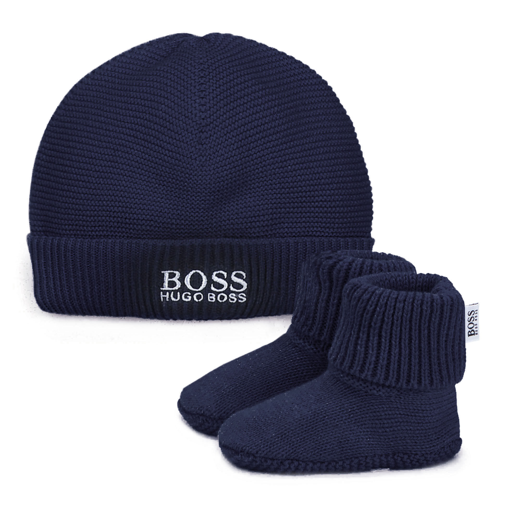 BOSS Coffret bonnet + chaussons UNISEXE 12M Bleu