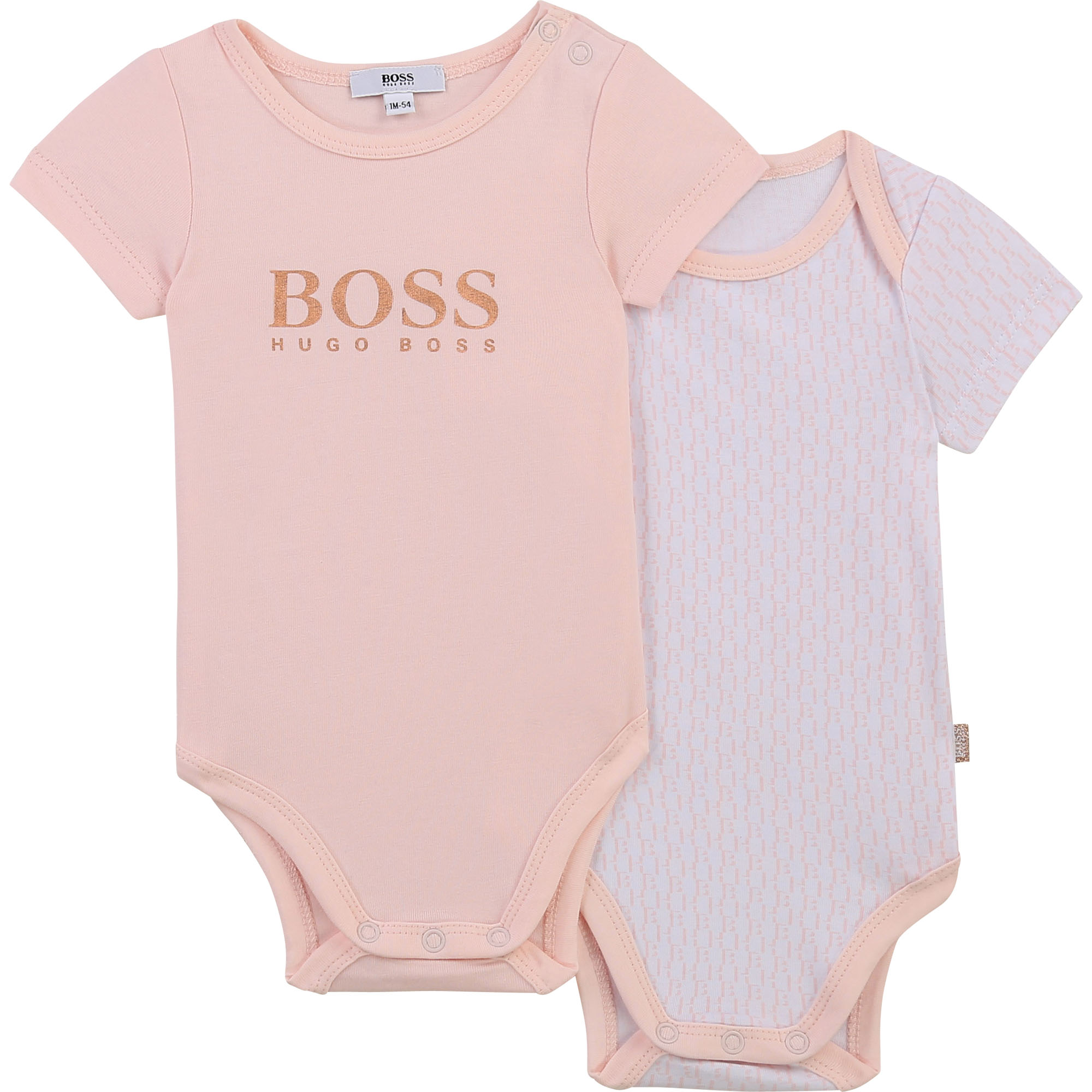 Two-pack of cotton onesies BOSS for UNISEX