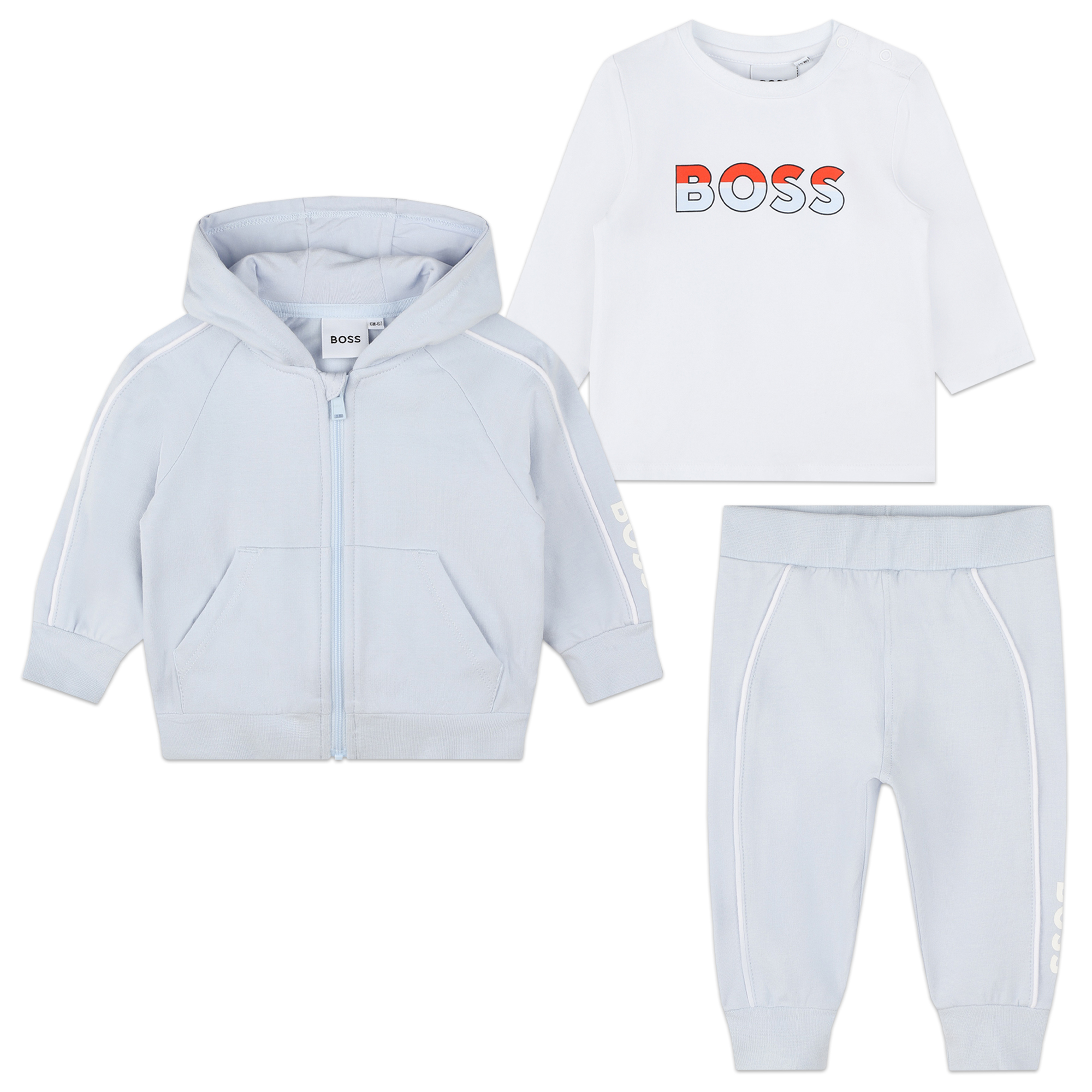 BOSS Tracksuit and t shirt set baby blue Kids around