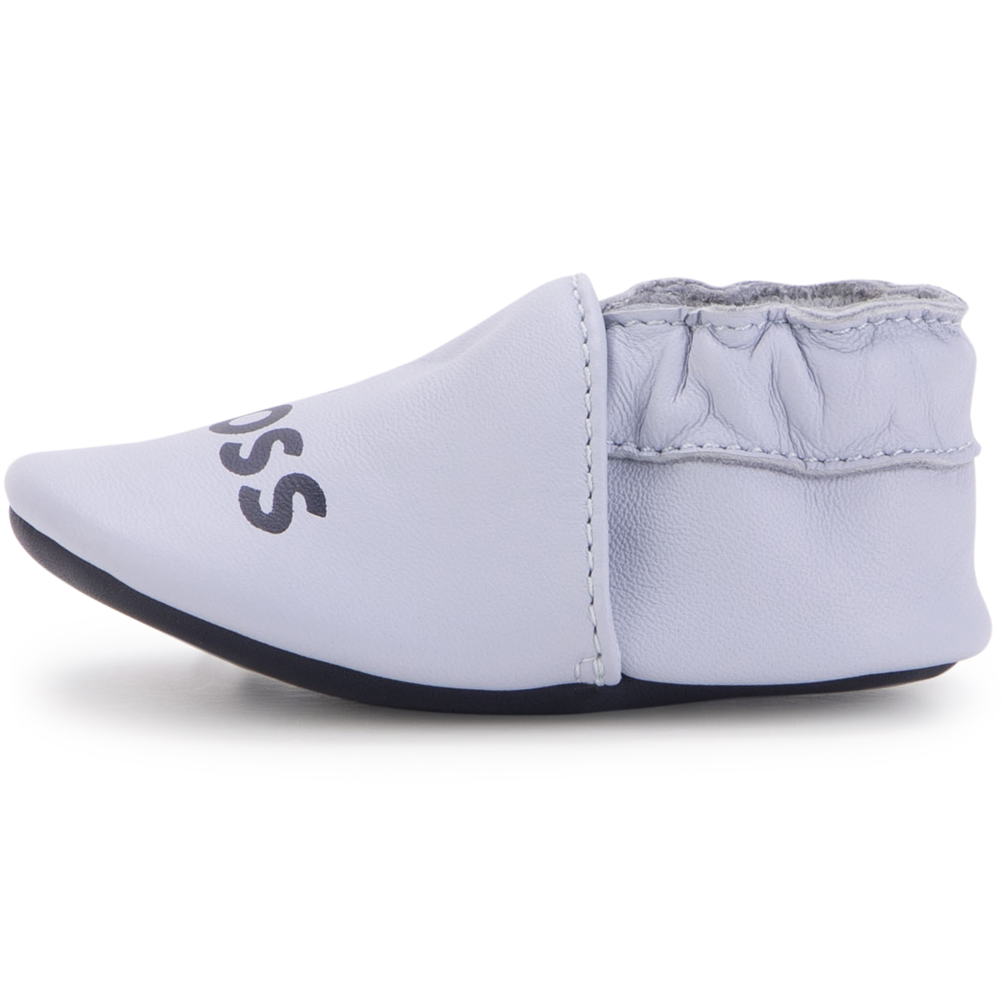 Elasticated leather slippers BOSS for BOY