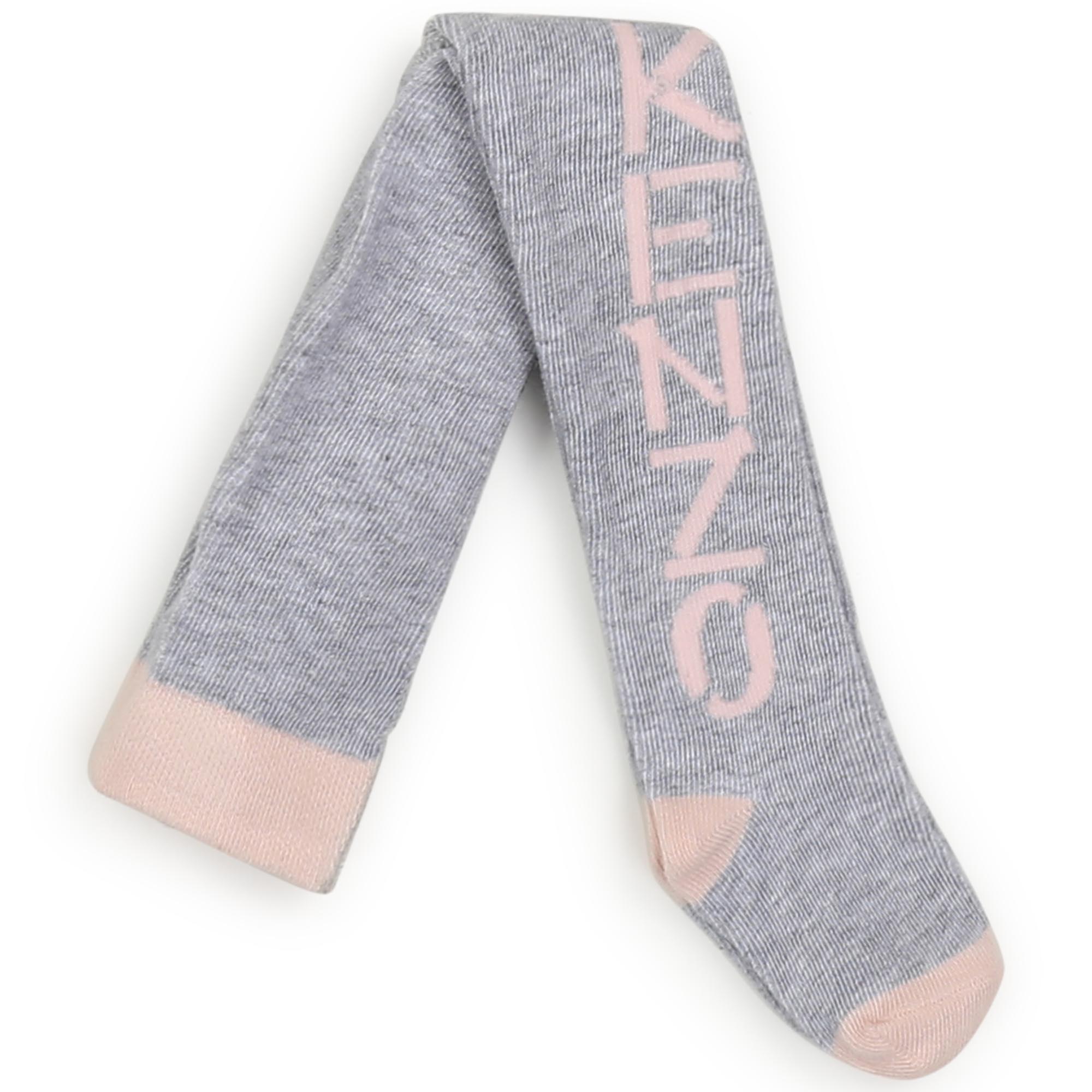Knitted tights with logo KENZO KIDS for GIRL