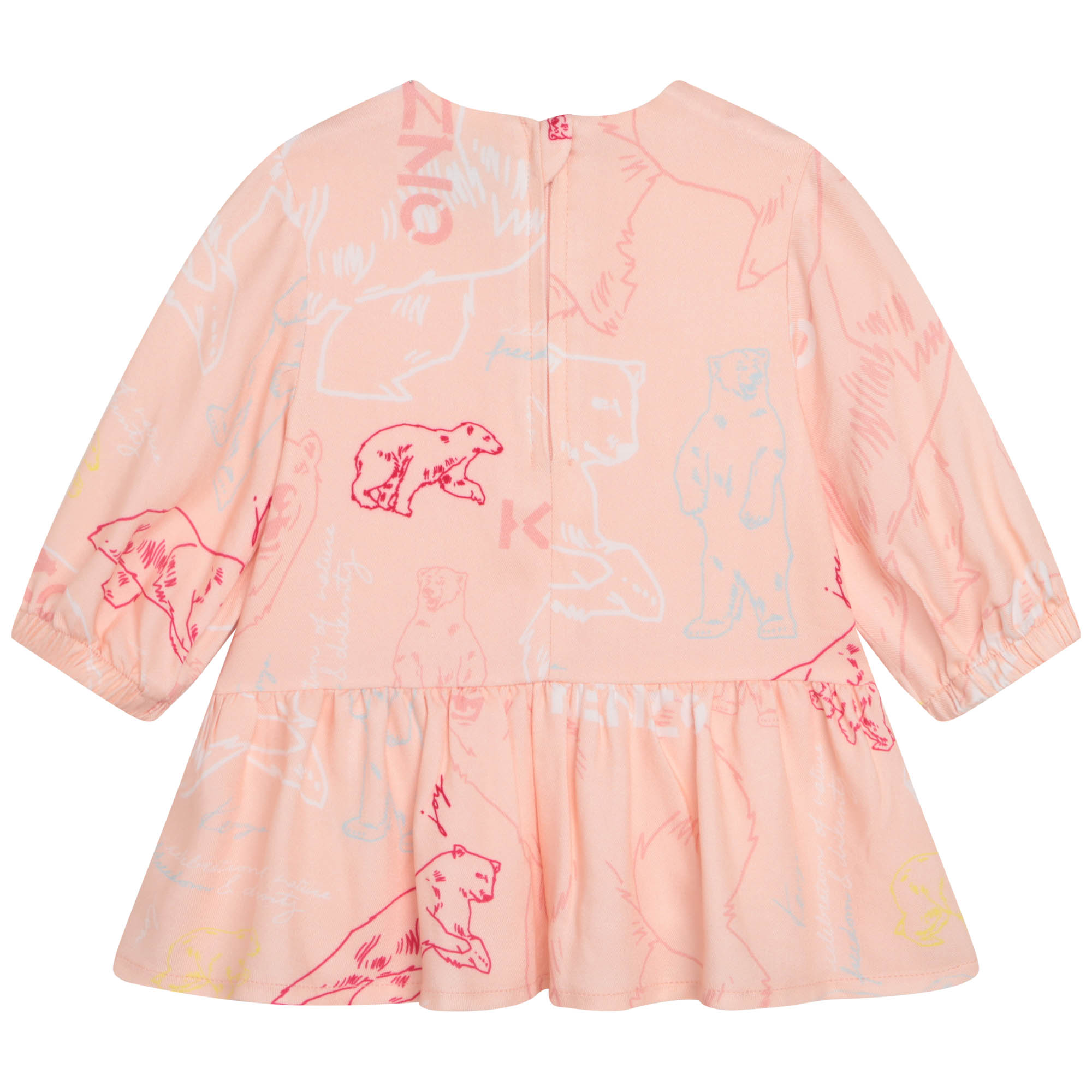 Printed dress with frill KENZO KIDS for GIRL