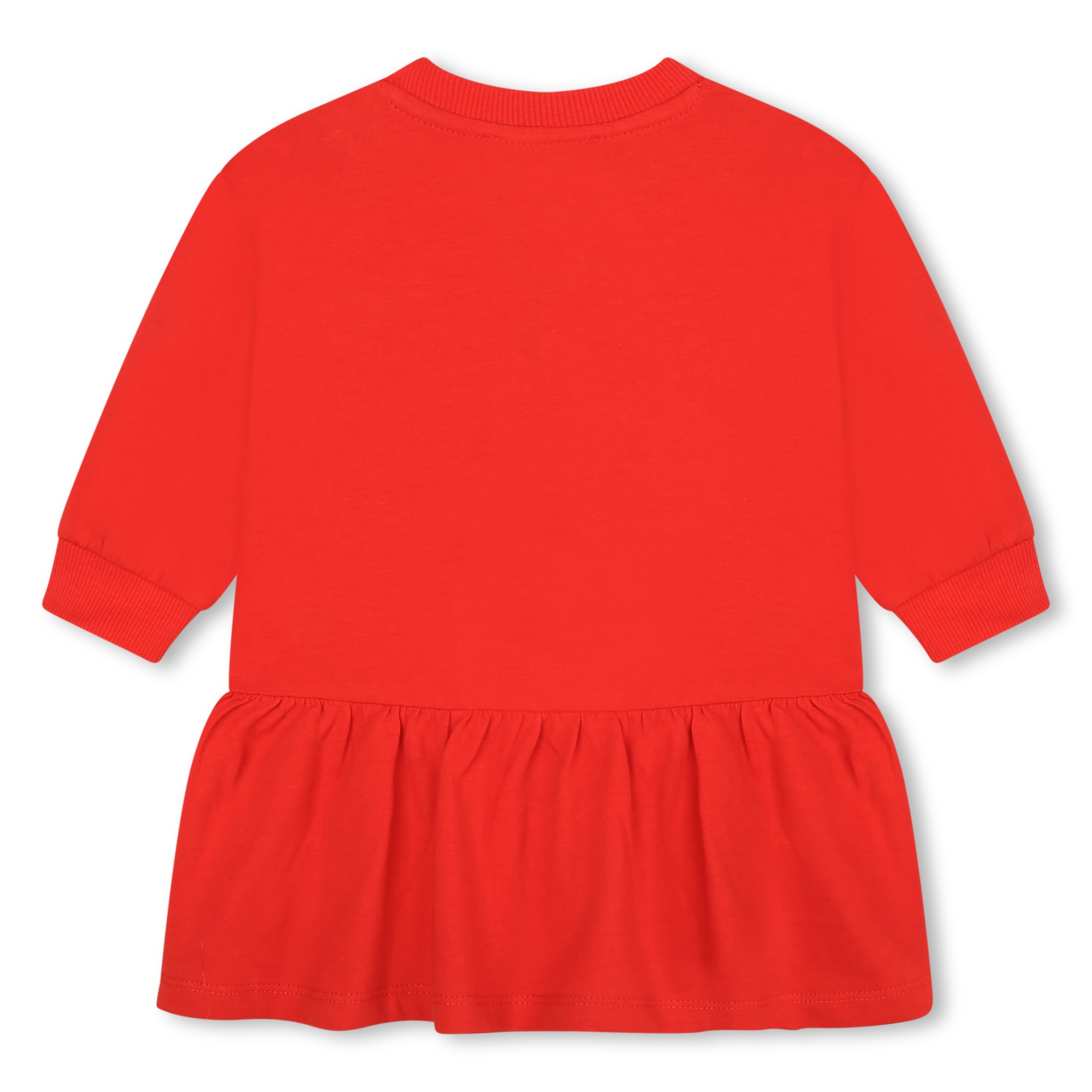 Frilled dress with logo KENZO KIDS for GIRL
