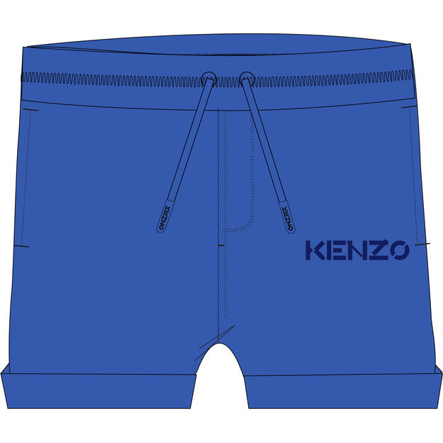 Bestickte Shorts mit Tasche KENZO KIDS Für JUNGE