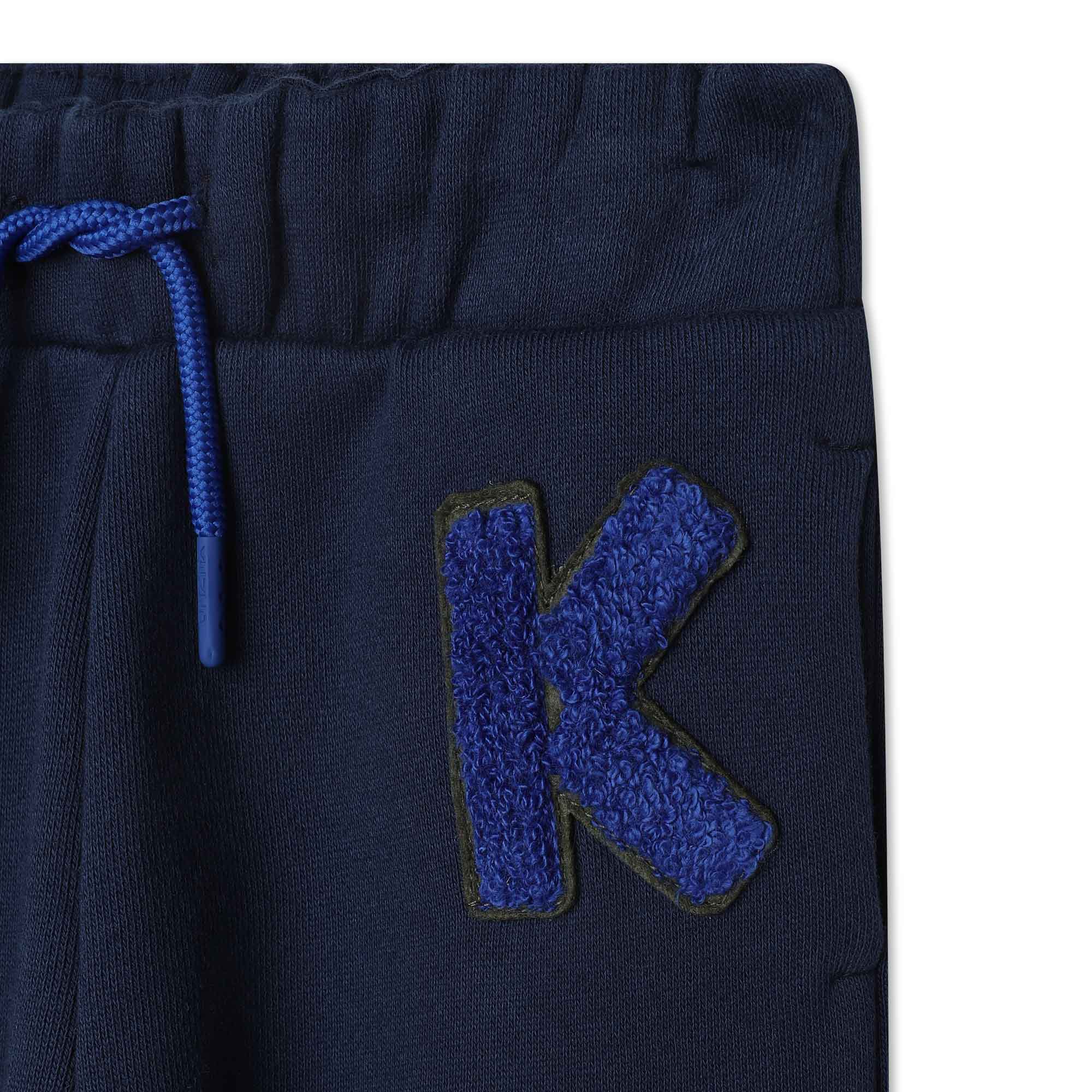 Embroidered jogging trousers KENZO KIDS for BOY