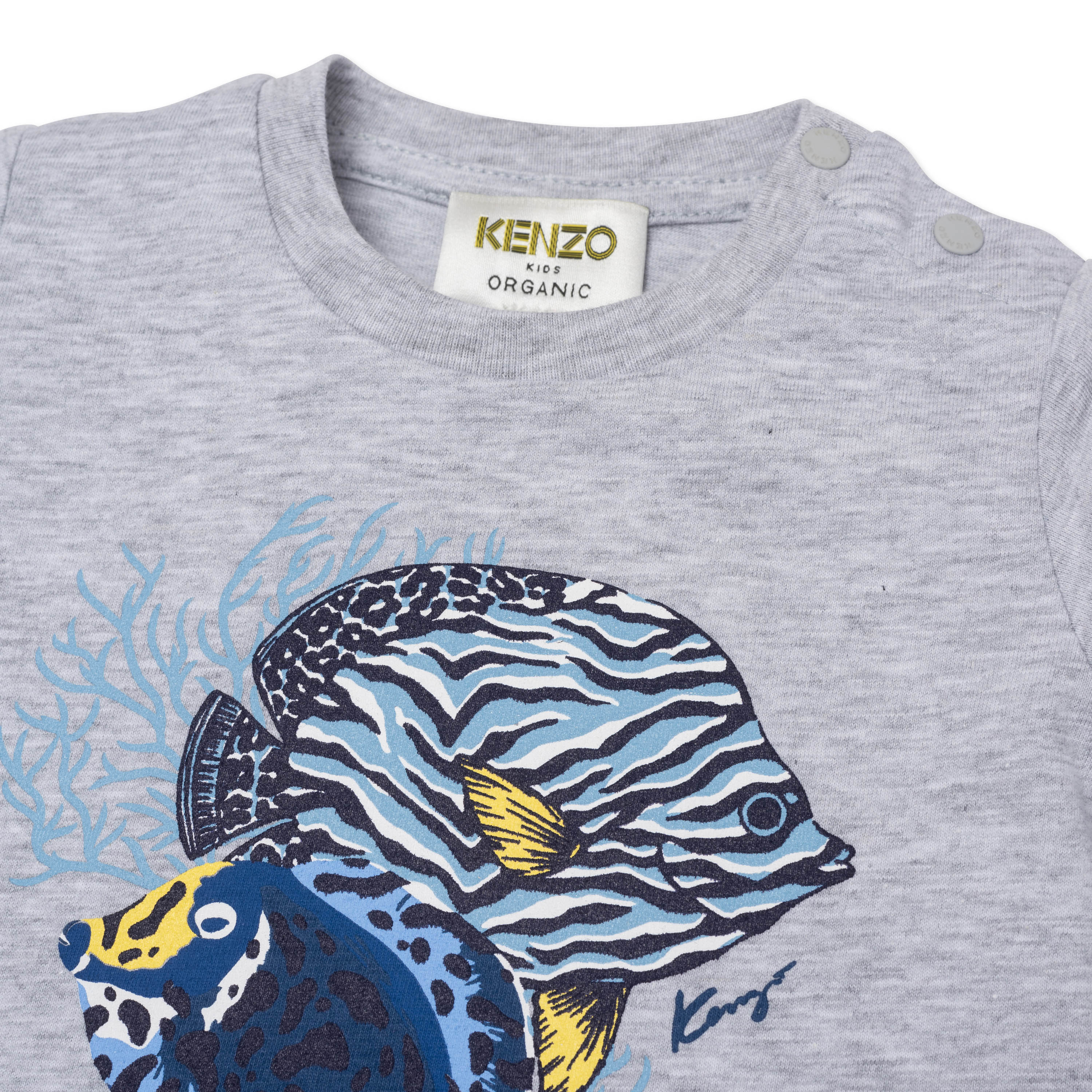 T-shirt cotone bio con stampa KENZO KIDS Per RAGAZZO