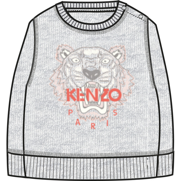 Heathered fleece sweatshirt KENZO KIDS for GIRL
