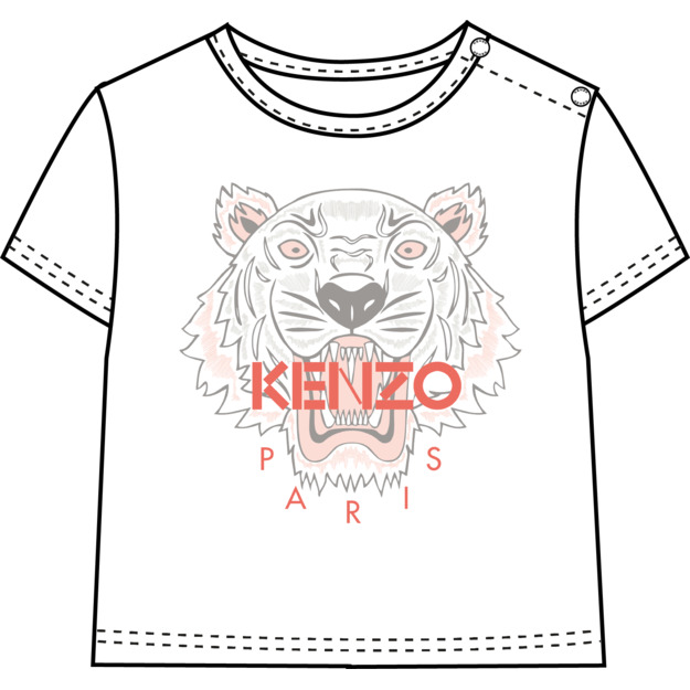 Organic cotton T-shirt KENZO KIDS for GIRL