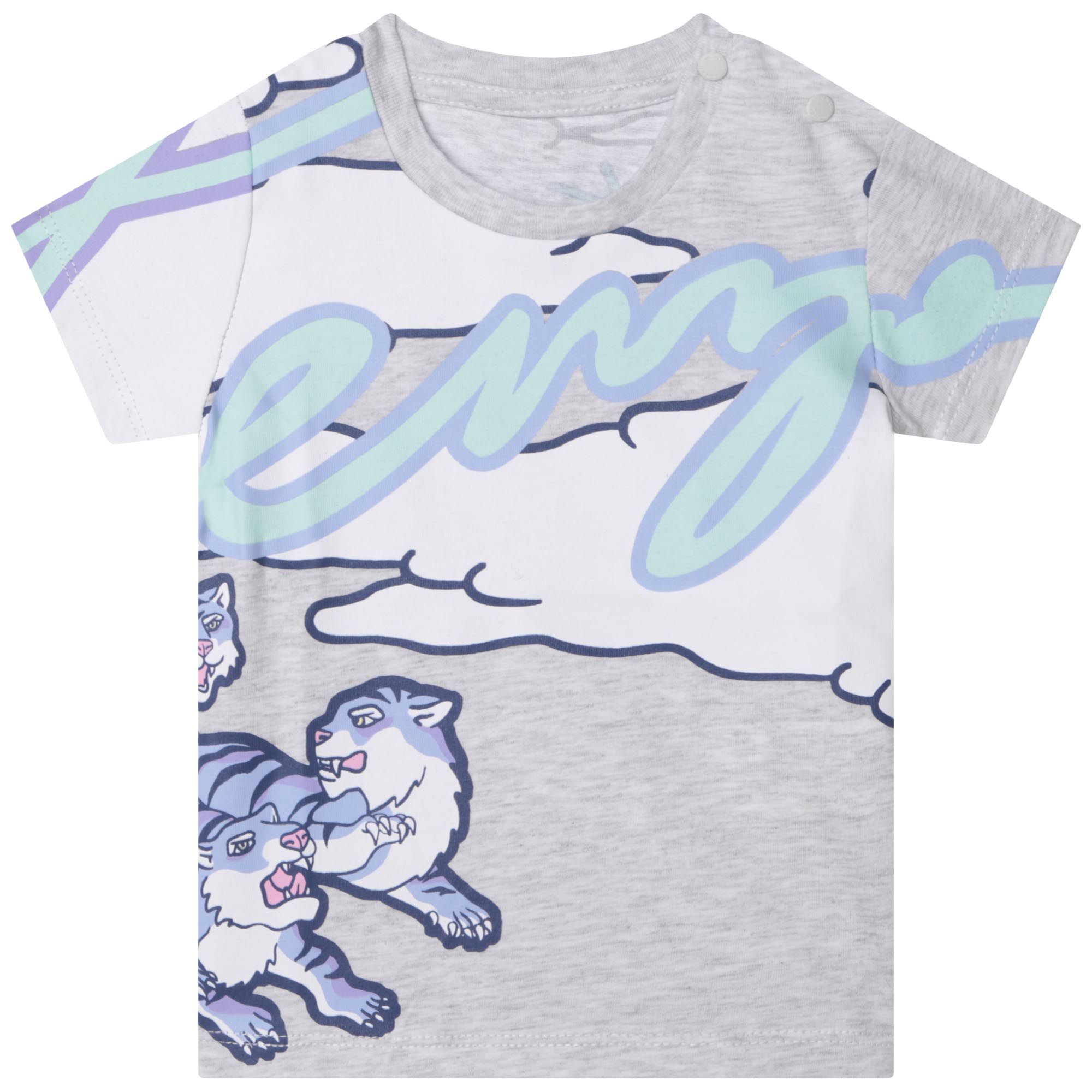 Collectief Ineenstorting Cornwall KENZO KIDS Katoenen T-shirt met print baby grijs - | Kids around
