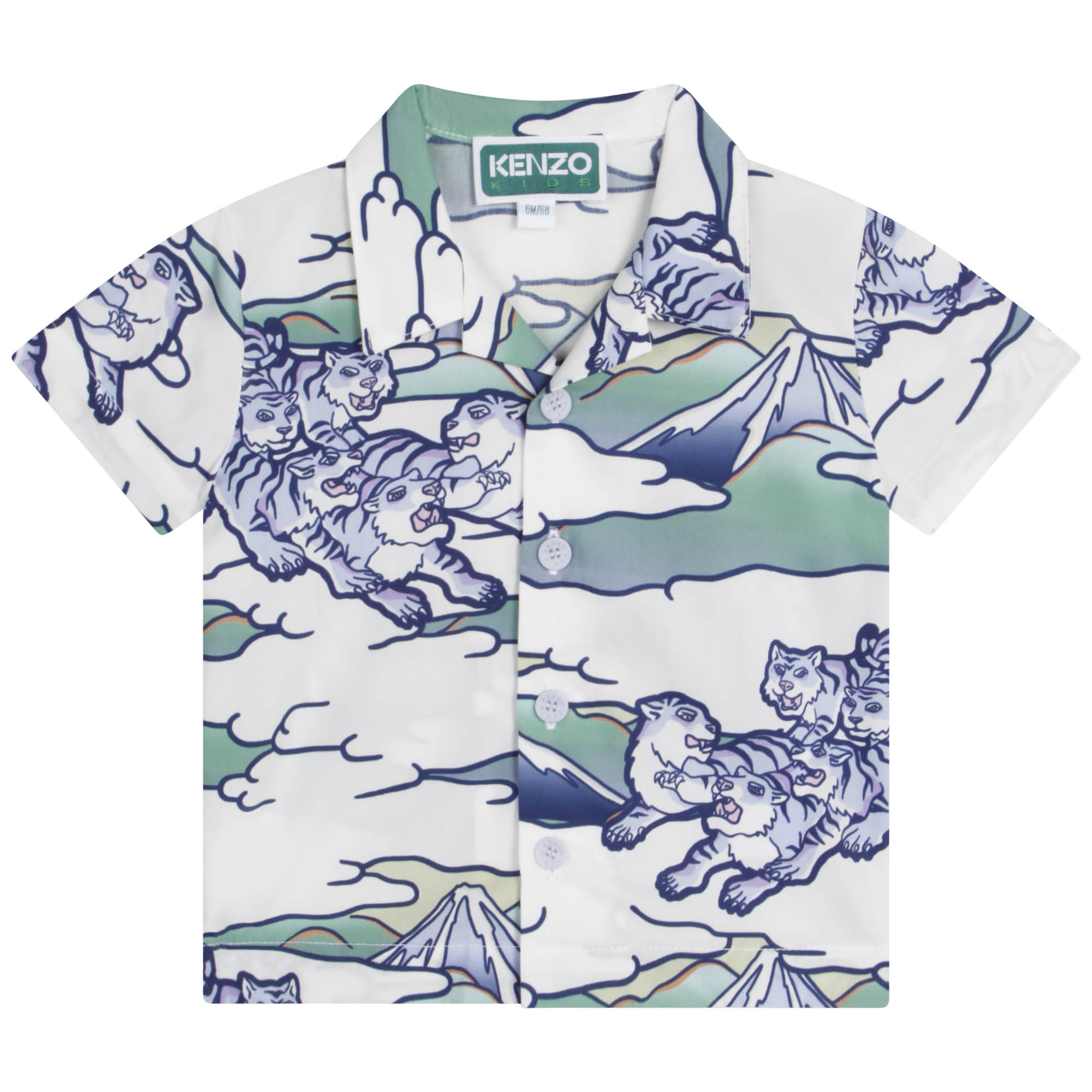 Printed cotton shirt KENZO KIDS for BOY
