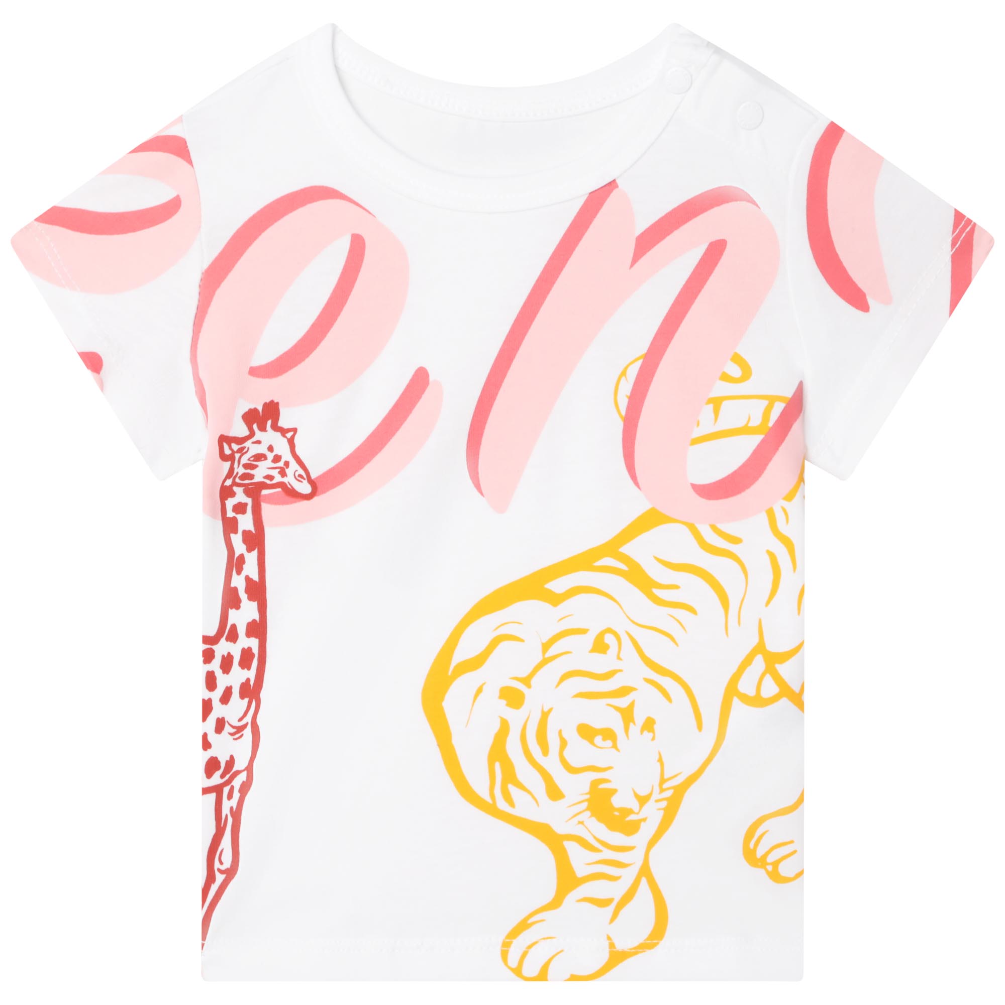 T-shirt col rond imprimé KENZO KIDS pour FILLE