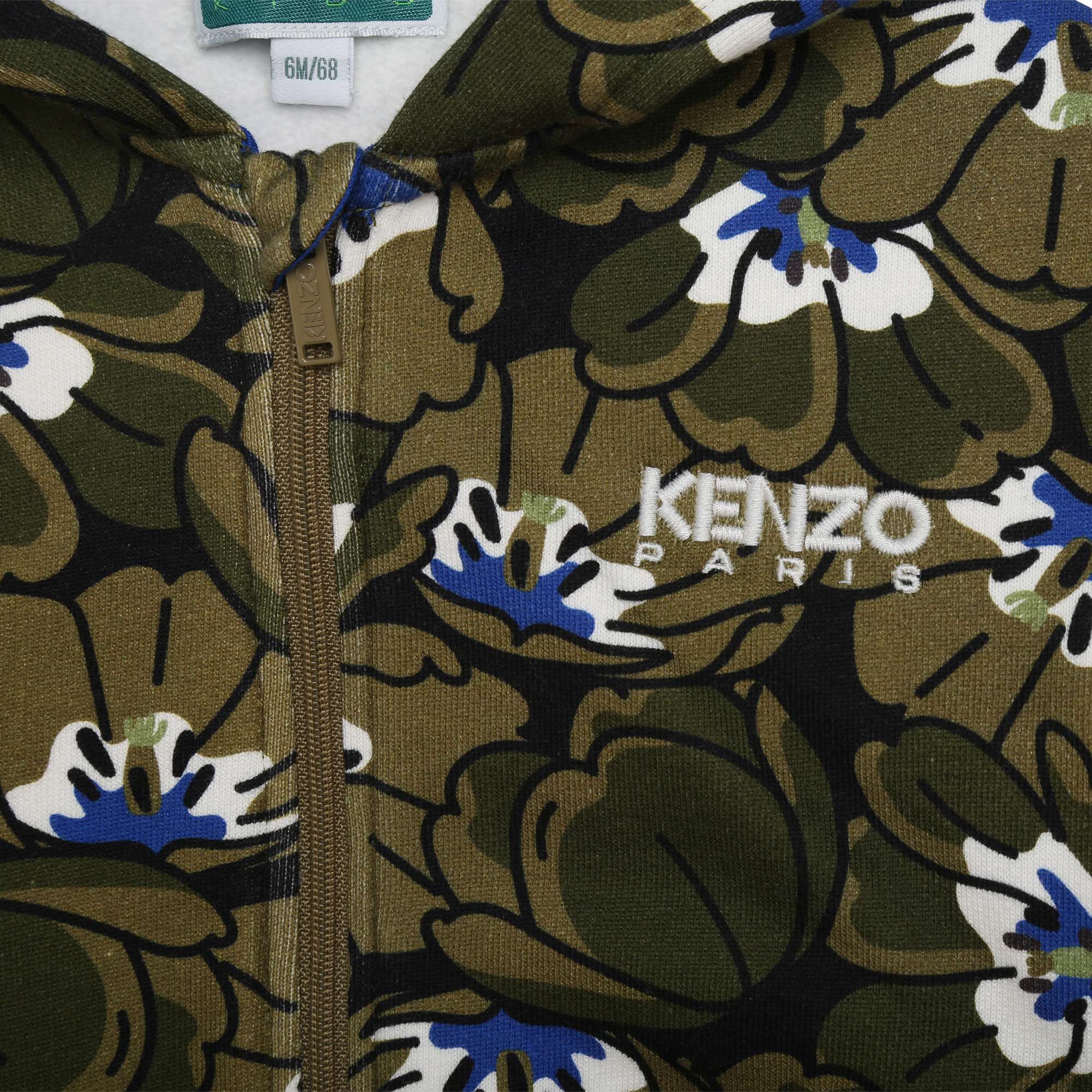 Katoenen sweatshirt met rits KENZO KIDS Voor