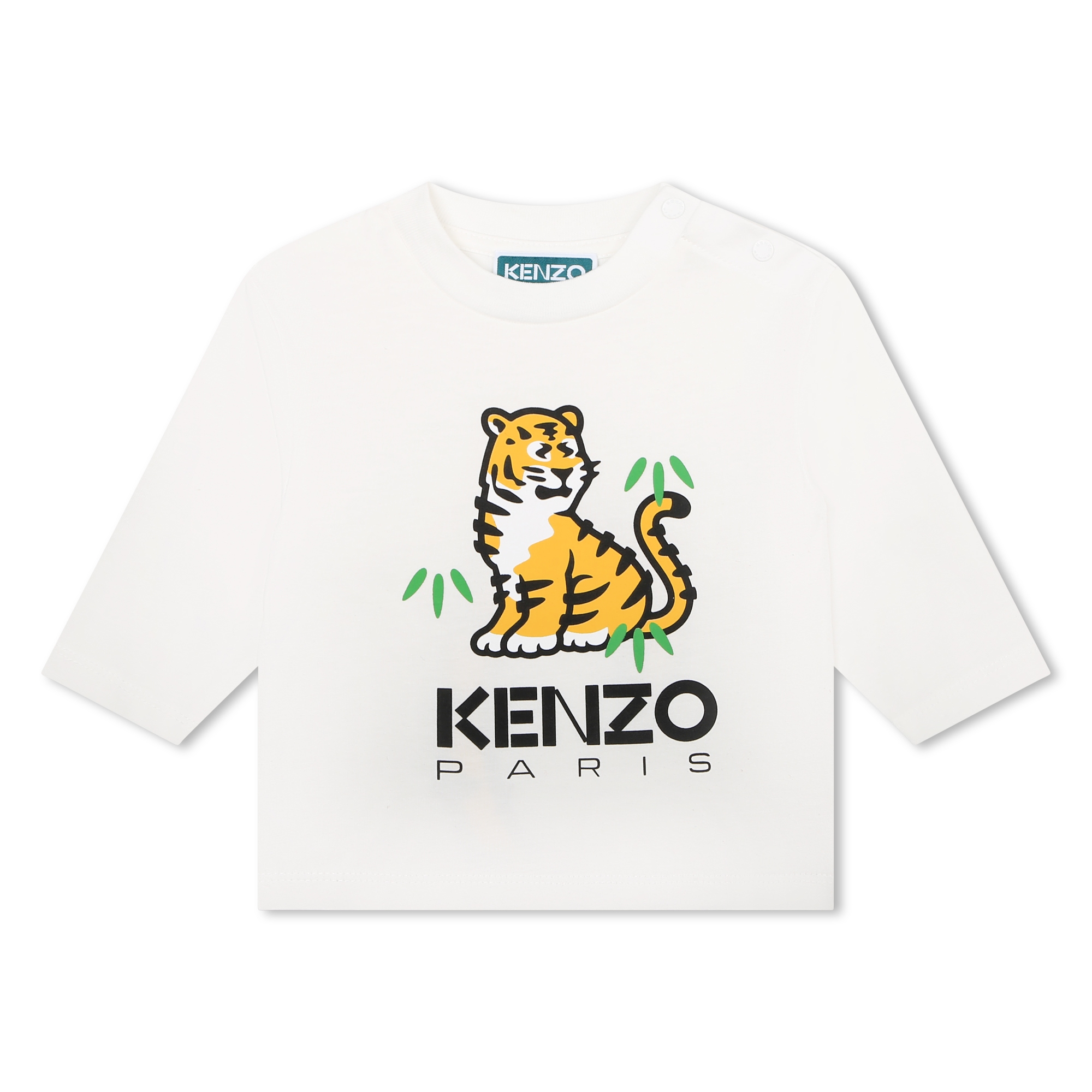 Camiseta de algodón estampada KENZO KIDS para UNISEXO