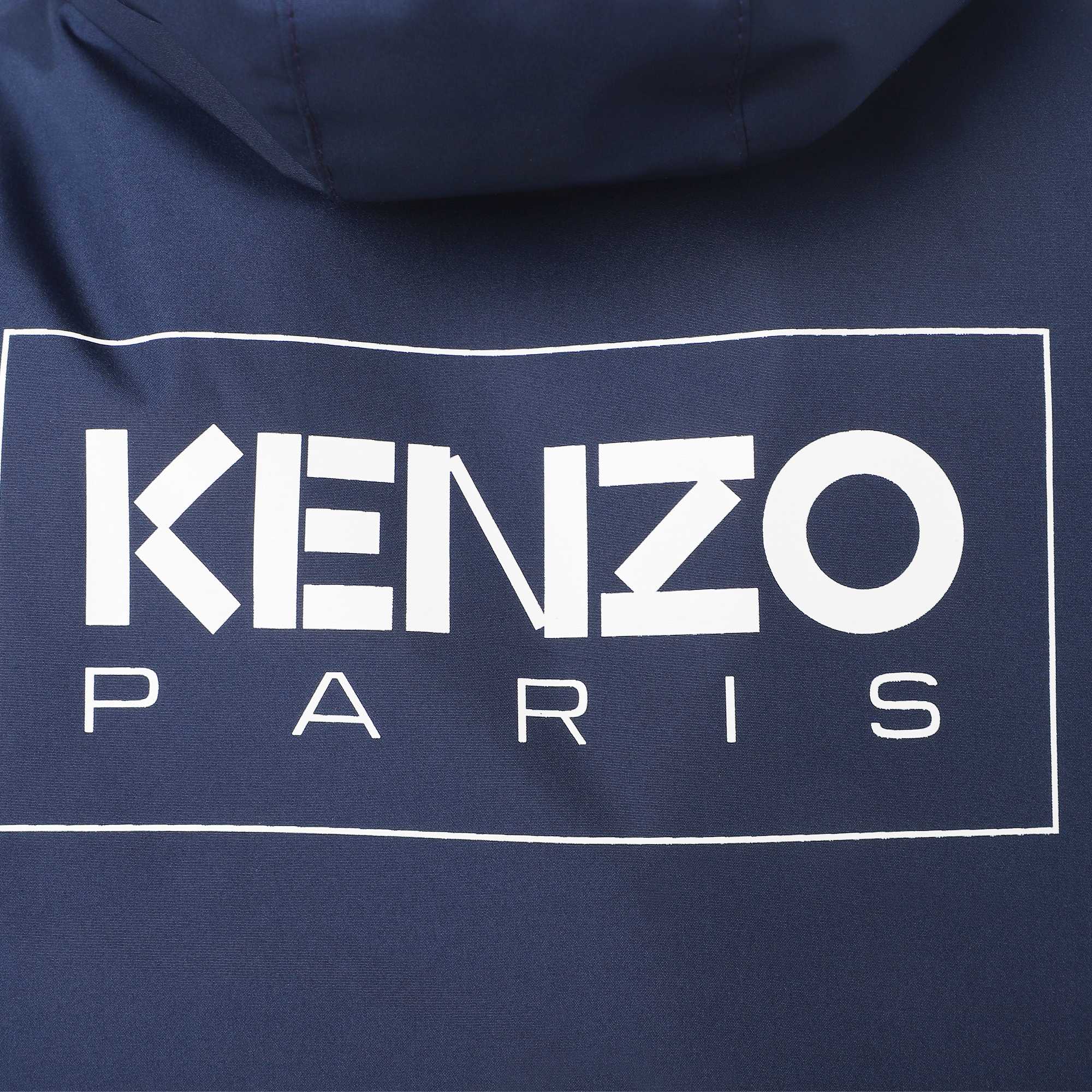 Water-repellent hooded jacket KENZO KIDS for BOY
