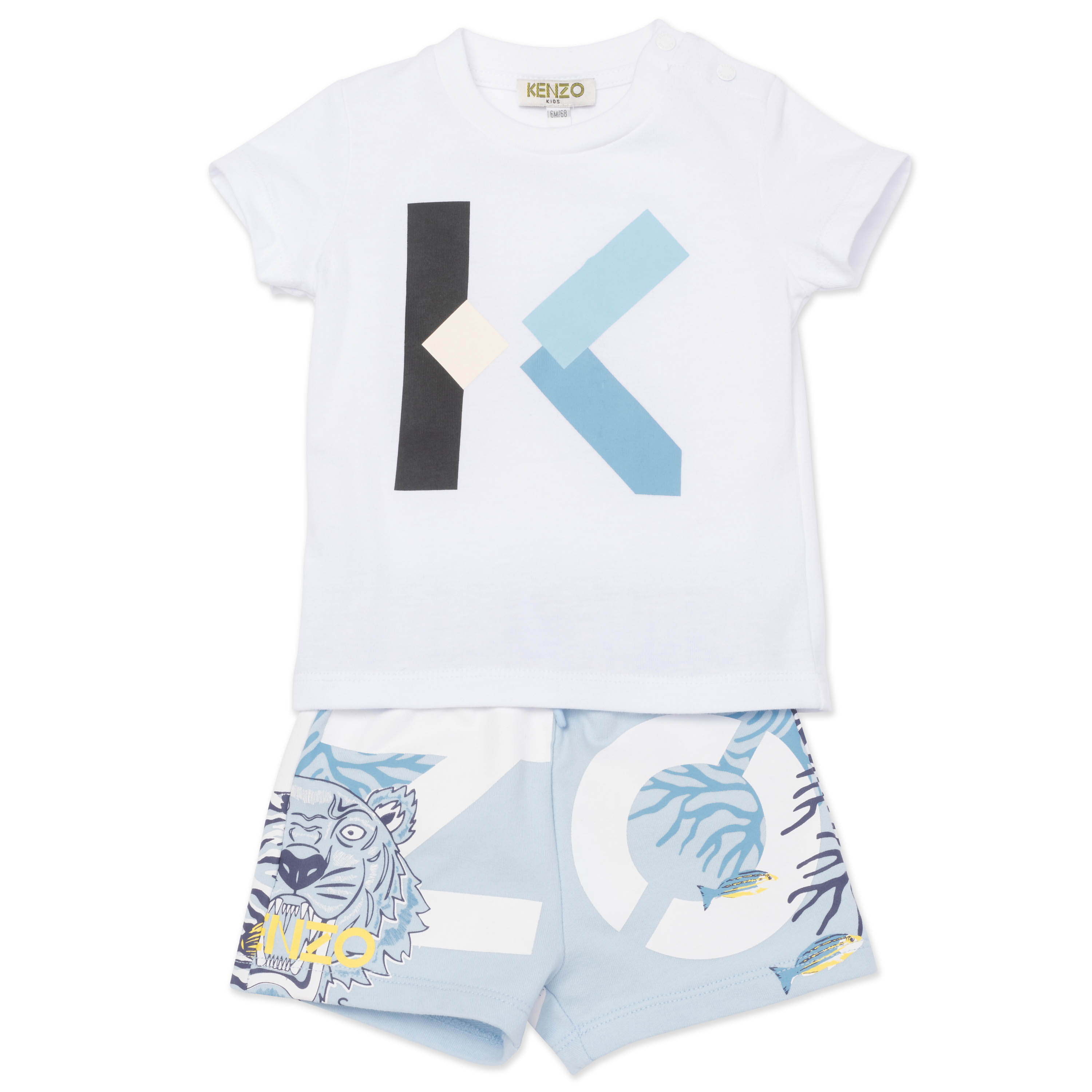 Ensemble t-shirt et short KENZO KIDS pour GARCON