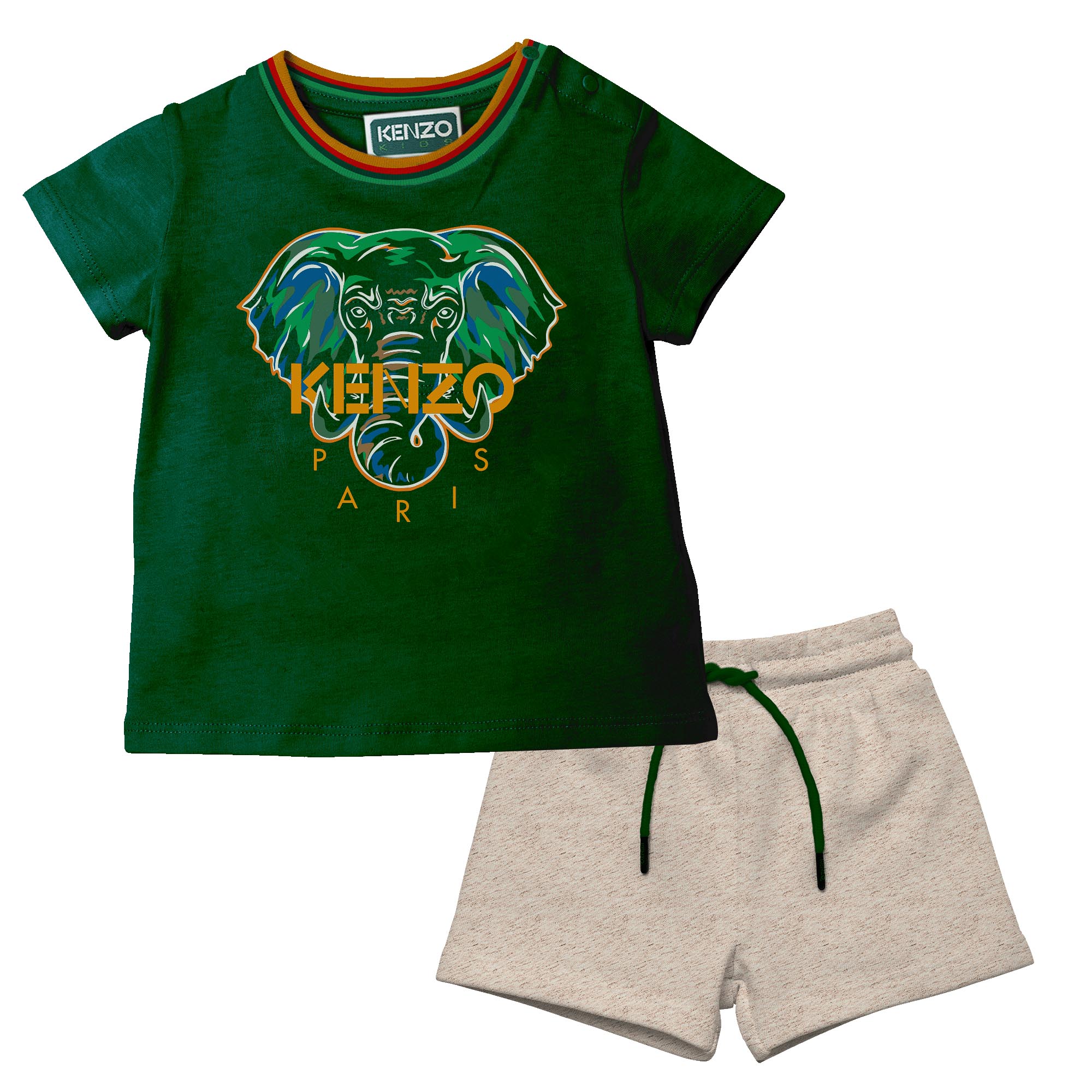 vorst Inspecteren werkwoord KENZO KIDS T-shirt en short baby groen - | Kids around