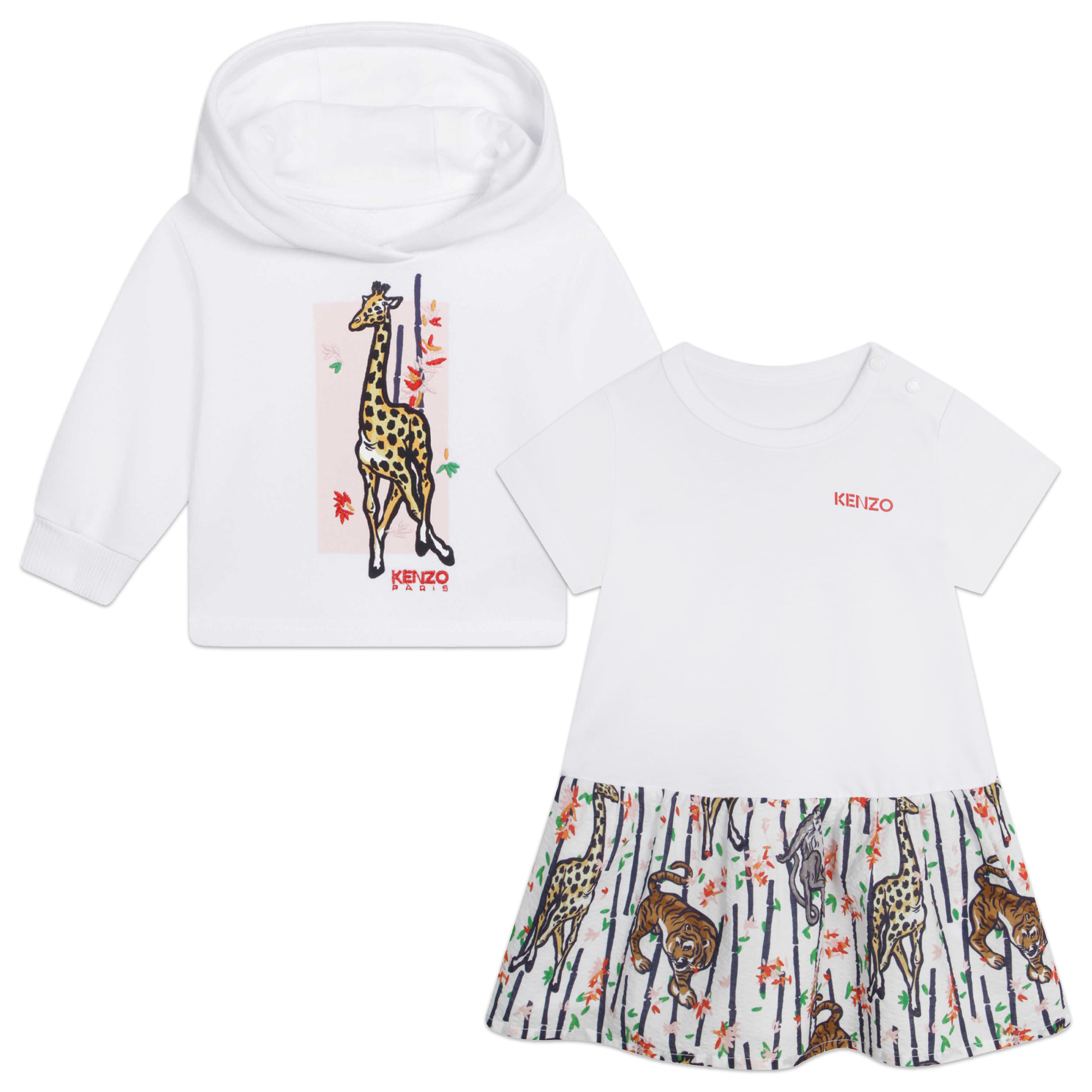 Ensemble robe et sweat-shirt KENZO KIDS pour FILLE