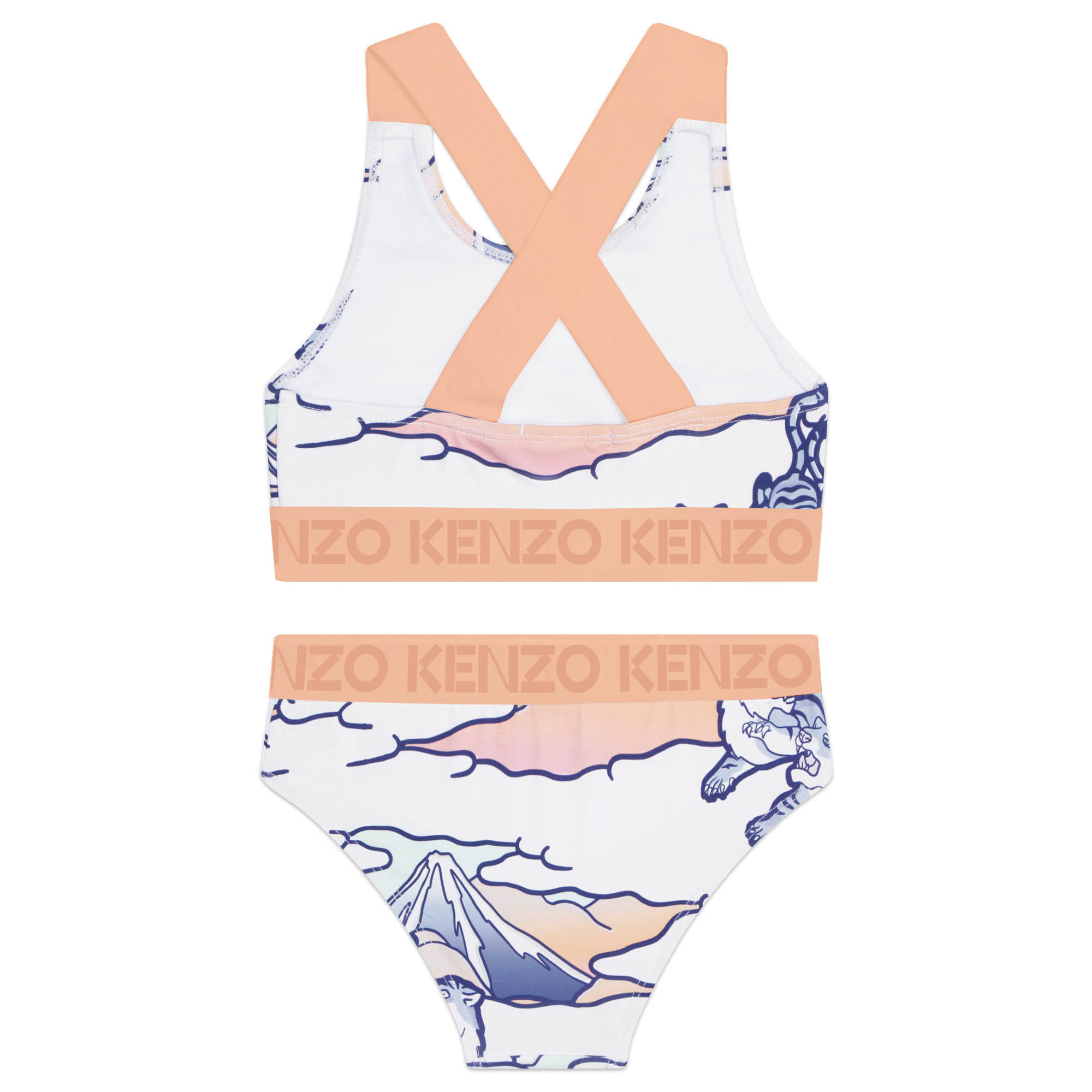 Two-piece printed bathing suit KENZO KIDS for GIRL