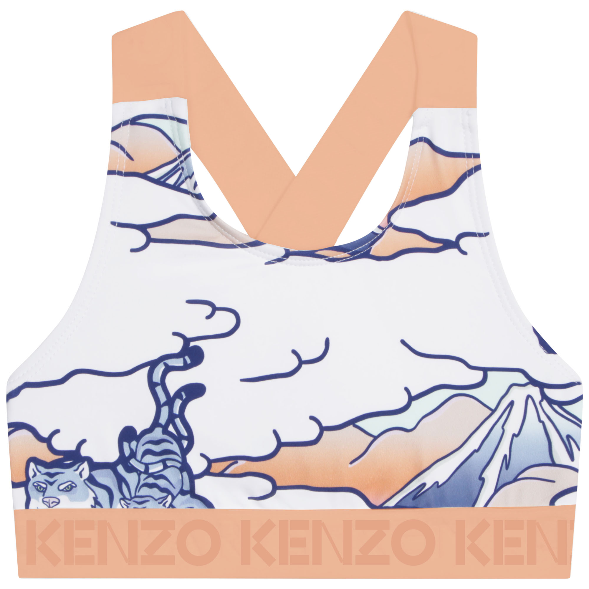 Zweiteiliger Bikini mit Print KENZO KIDS Für MÄDCHEN