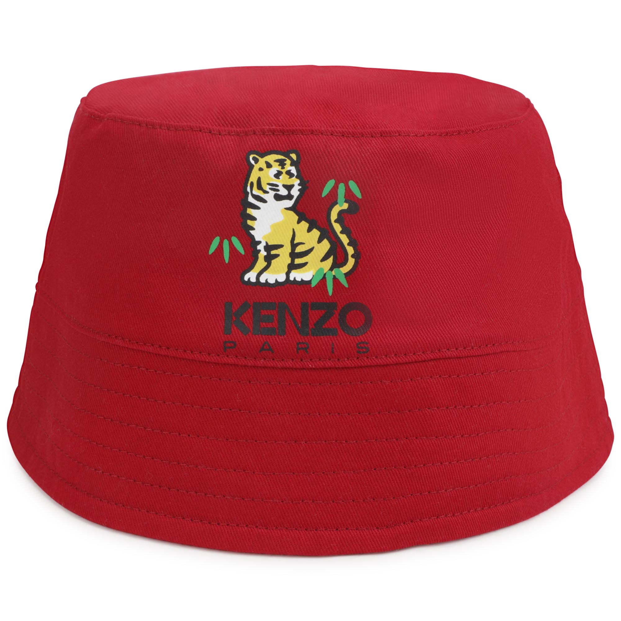 Cotton bucket hat with print KENZO KIDS for GIRL