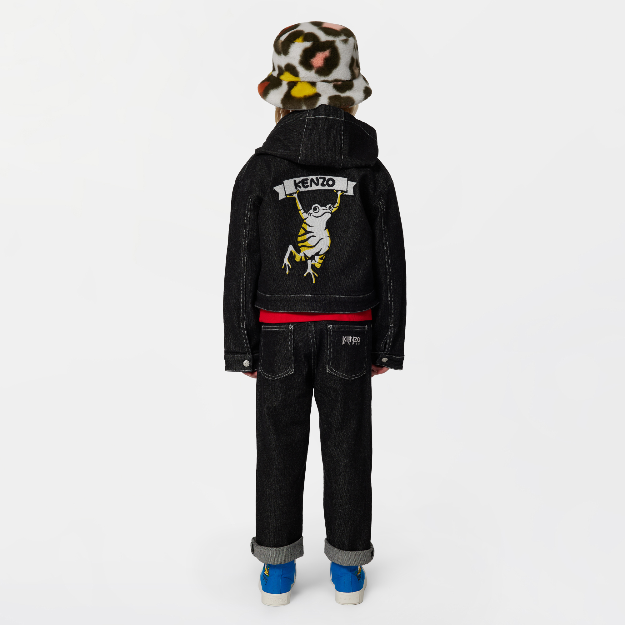 Fleece hoedje met print KENZO KIDS Voor