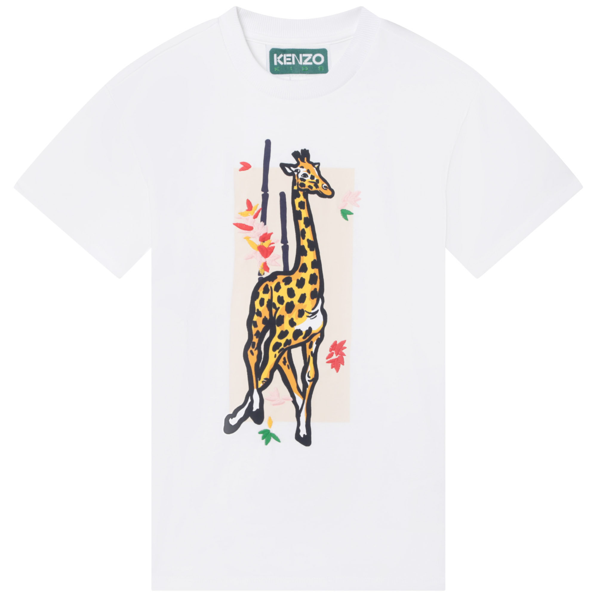 Kleid mit Giraffen-Print KENZO KIDS Für MÄDCHEN