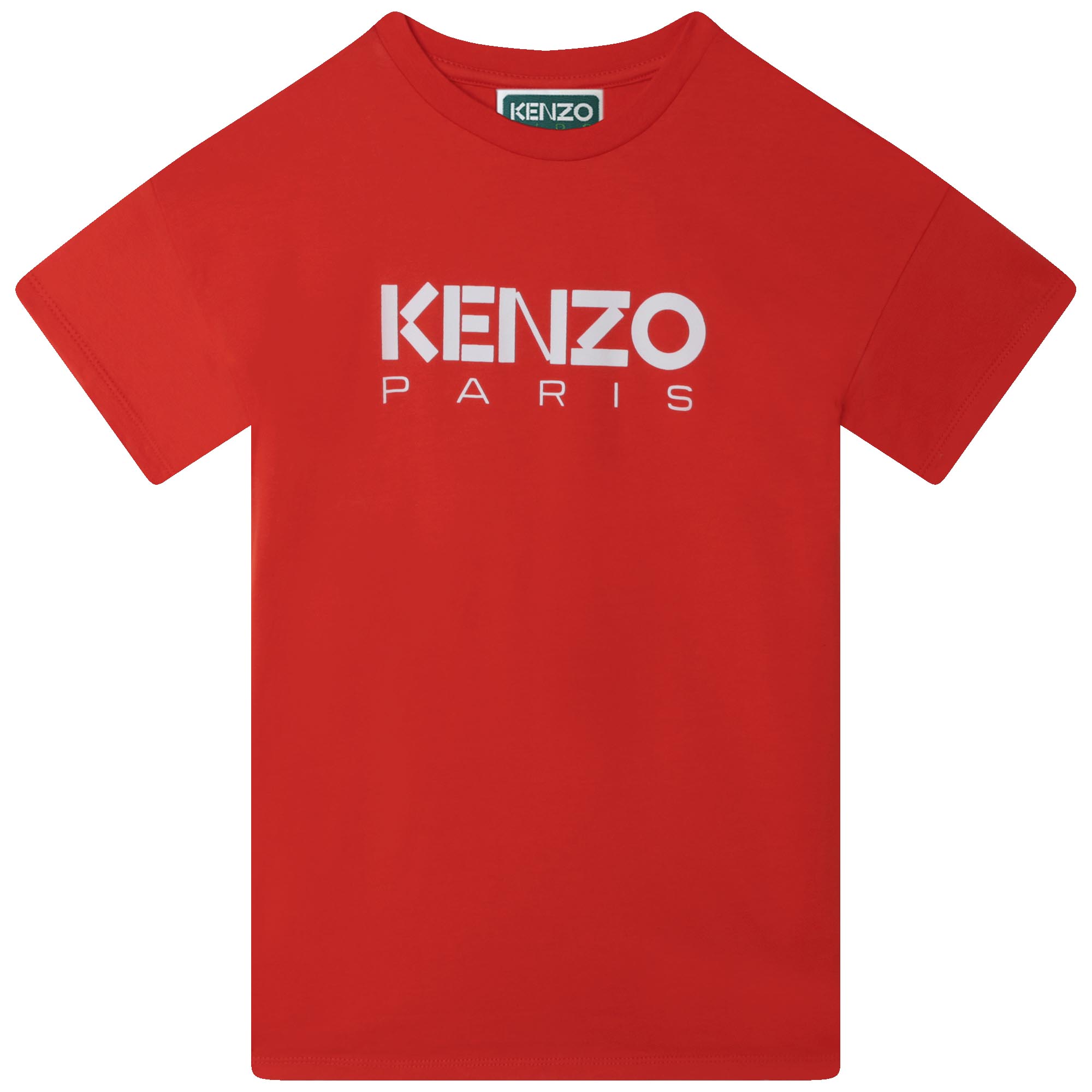Robe manches courtes en coton KENZO KIDS pour FILLE