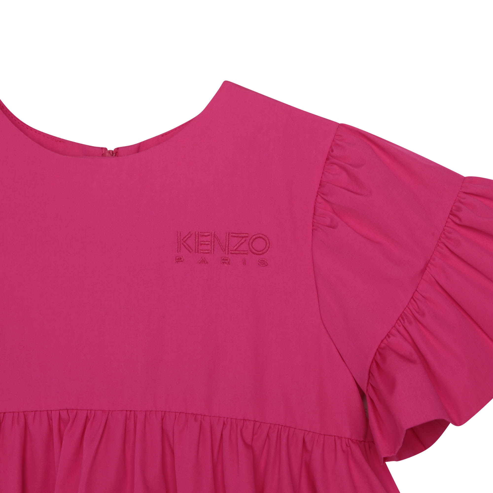 Abito popeline cotone ricamato KENZO KIDS Per BAMBINA