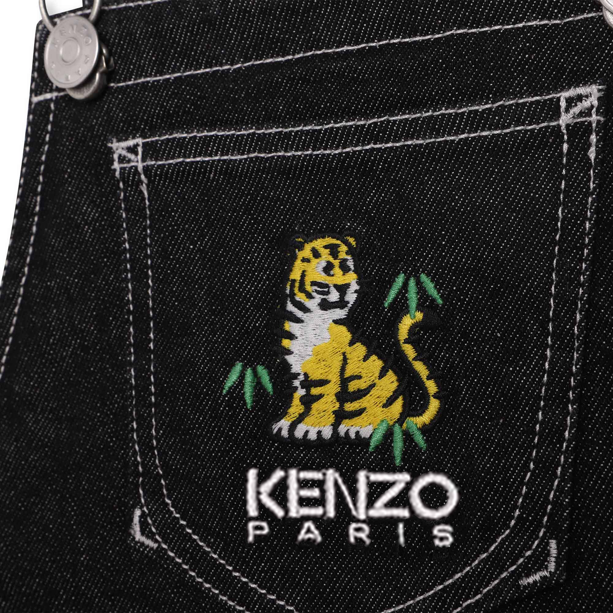 Jeansjurk met borduurwerk KENZO KIDS Voor