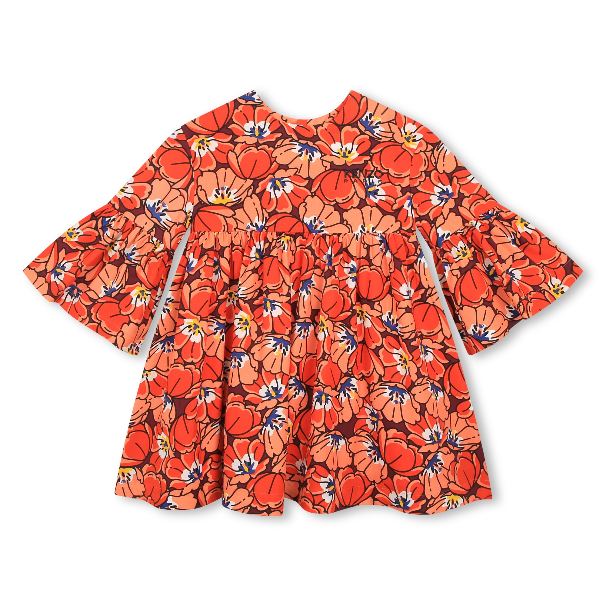 Printed zip-up dress KENZO KIDS for GIRL