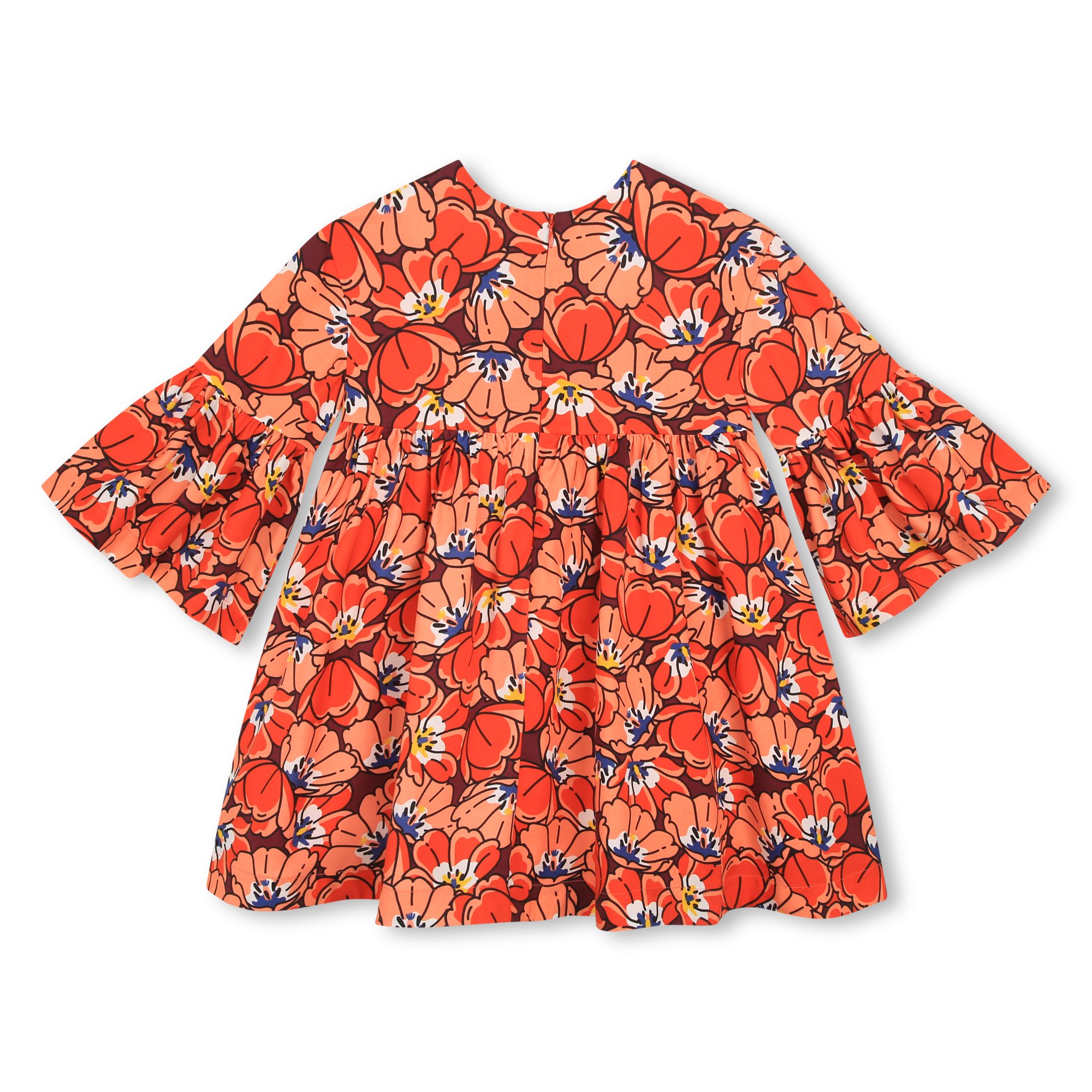 Printed zip-up dress KENZO KIDS for GIRL