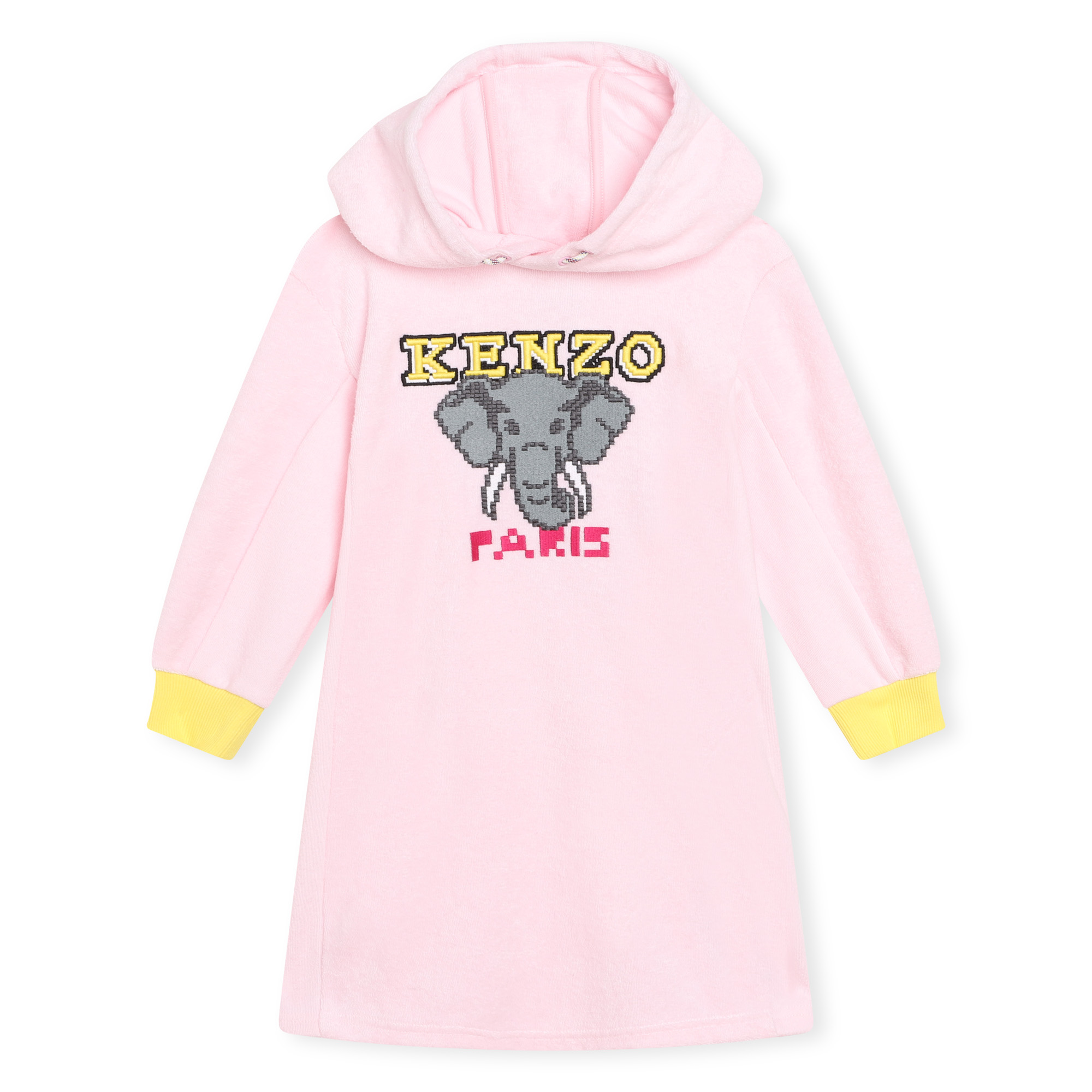 Terry cloth fleece dress KENZO KIDS for GIRL