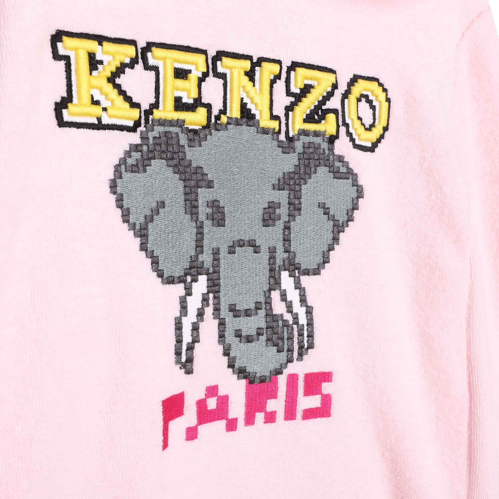 Terry cloth fleece dress KENZO KIDS for GIRL