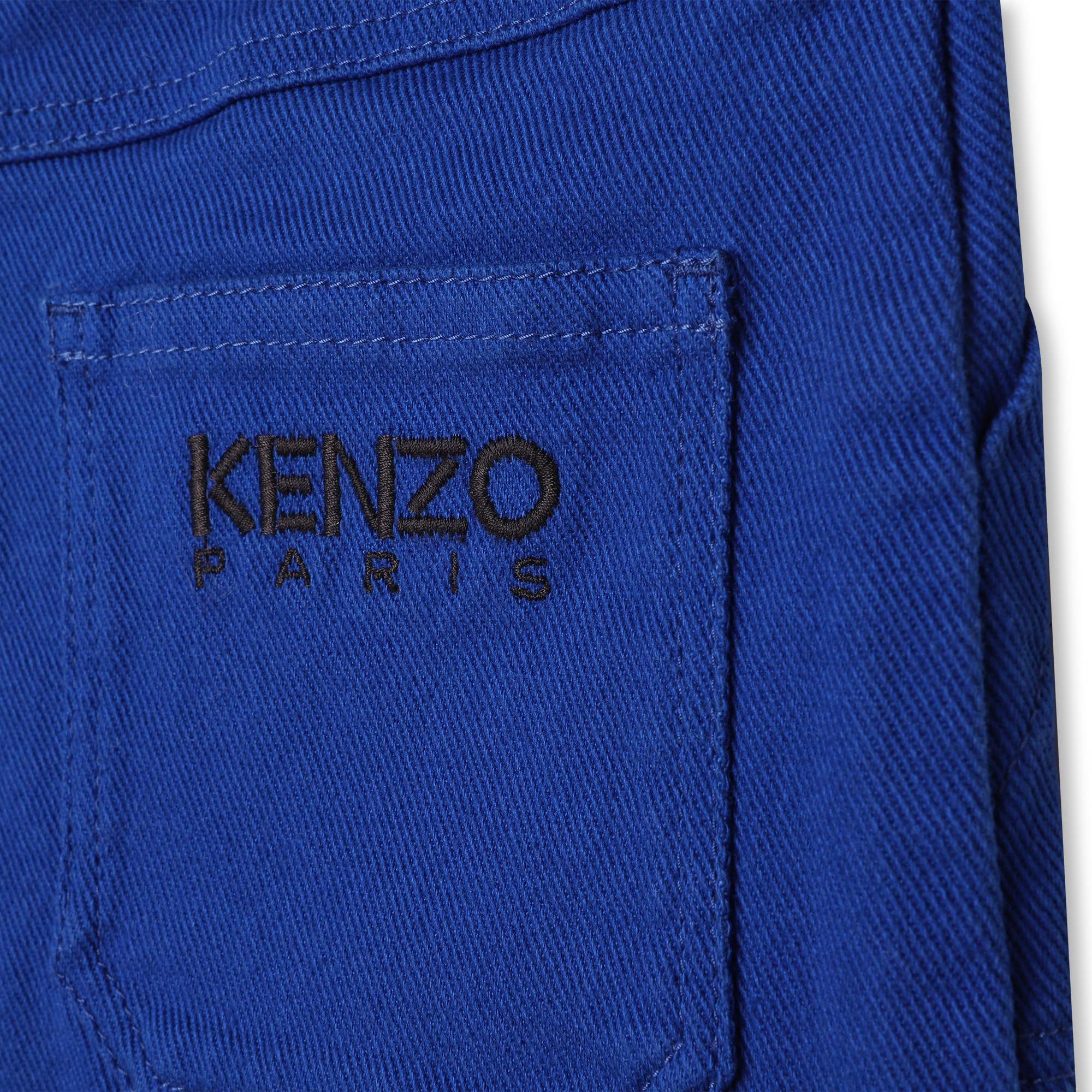 Jupe en coton taille ajustable KENZO KIDS pour FILLE