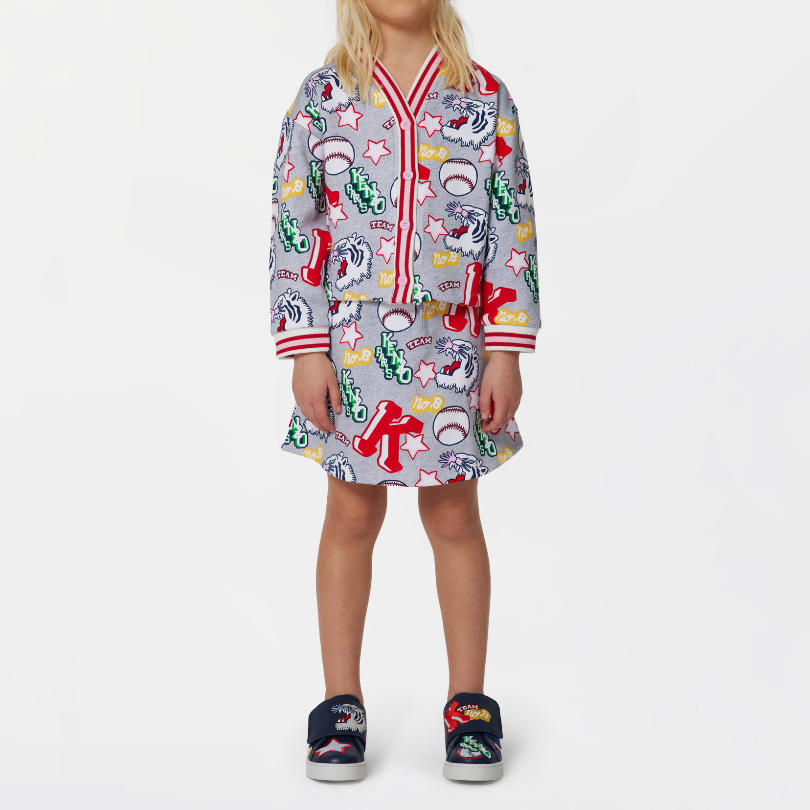 Patterned fleece skirt KENZO KIDS for GIRL