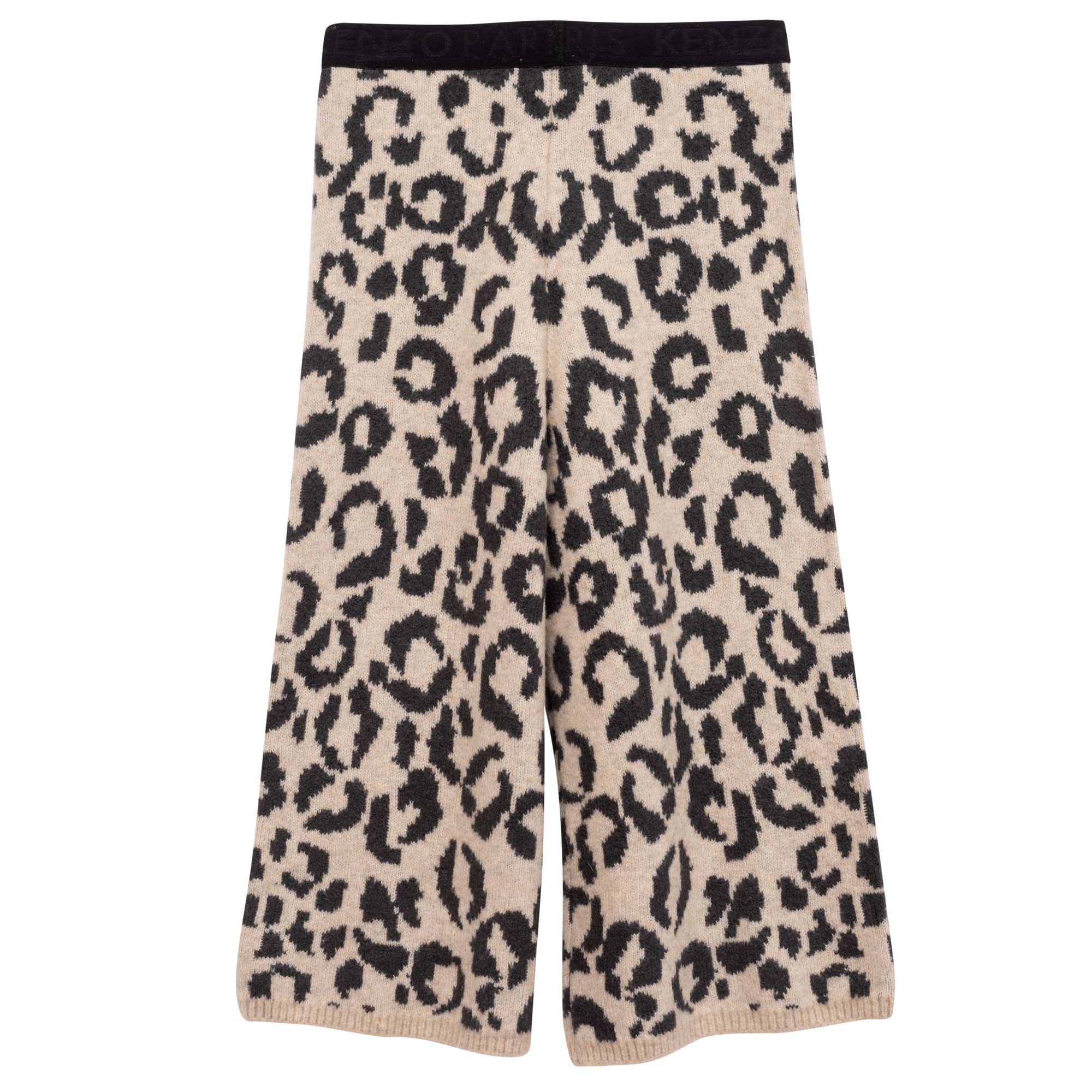 Wool-blend knitted trousers KENZO KIDS for GIRL