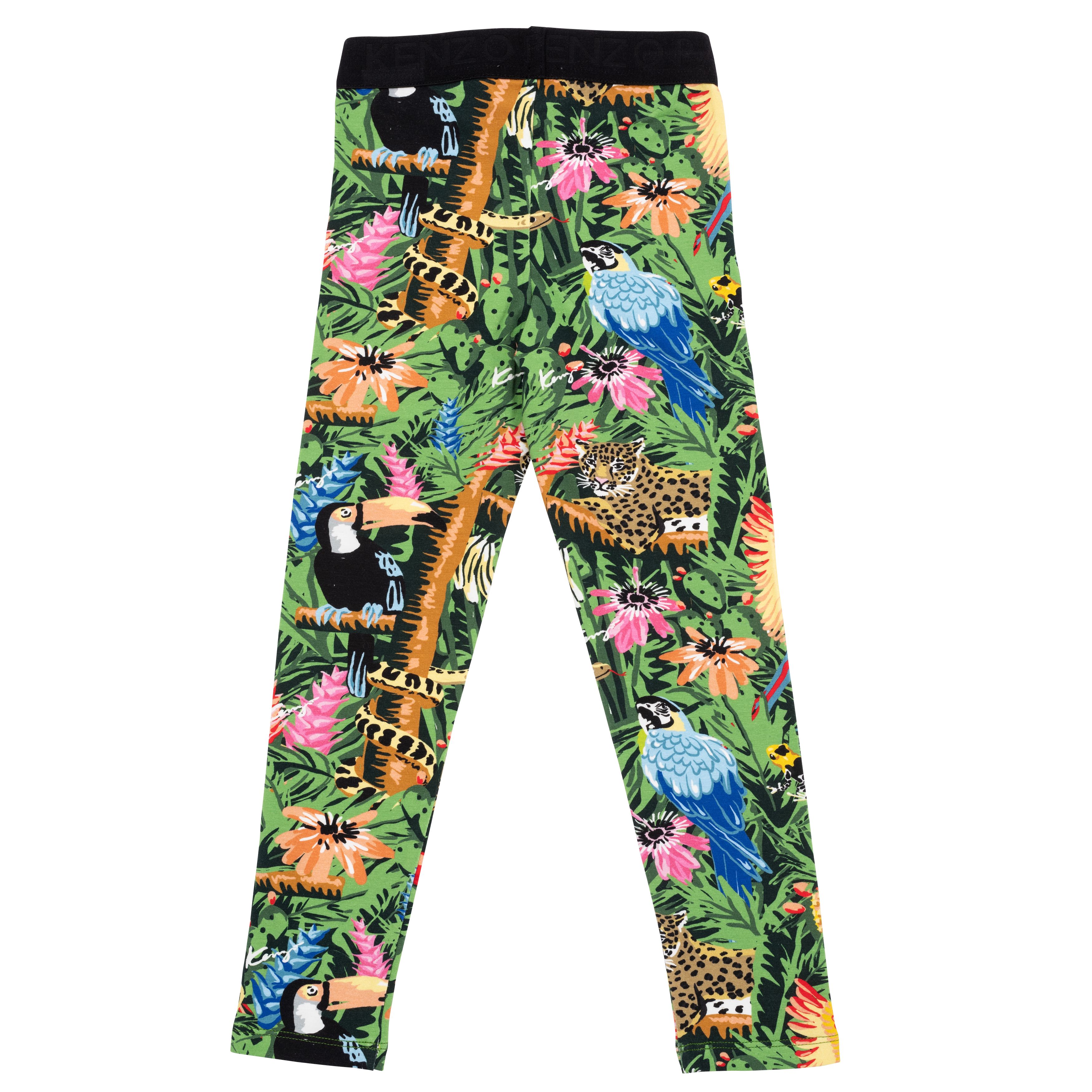 Tropical print leggings KENZO KIDS for GIRL