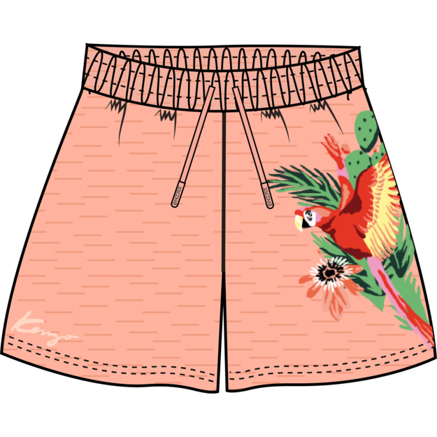 Printed fleece shorts KENZO KIDS for GIRL