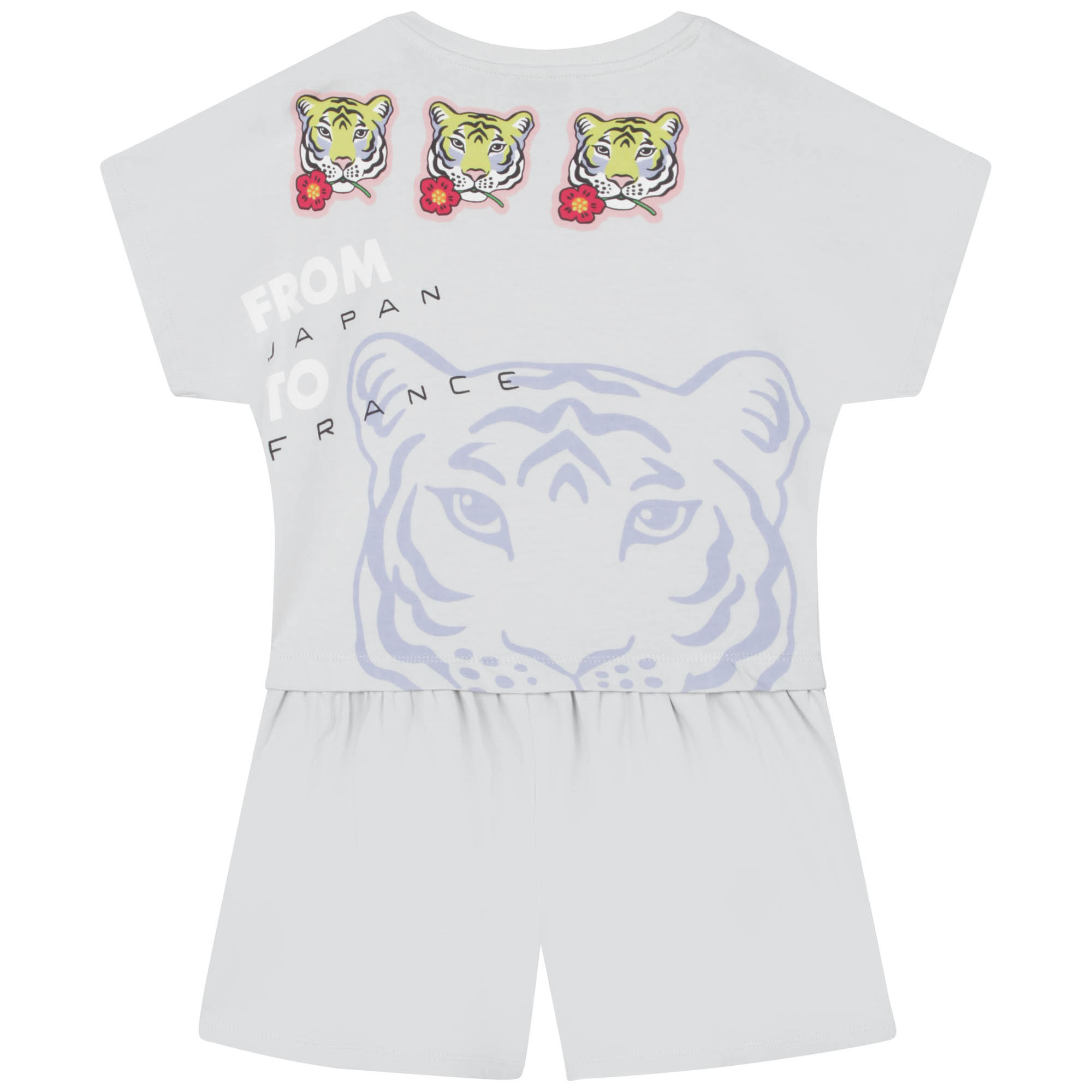 Combi-short en coton KENZO KIDS pour FILLE
