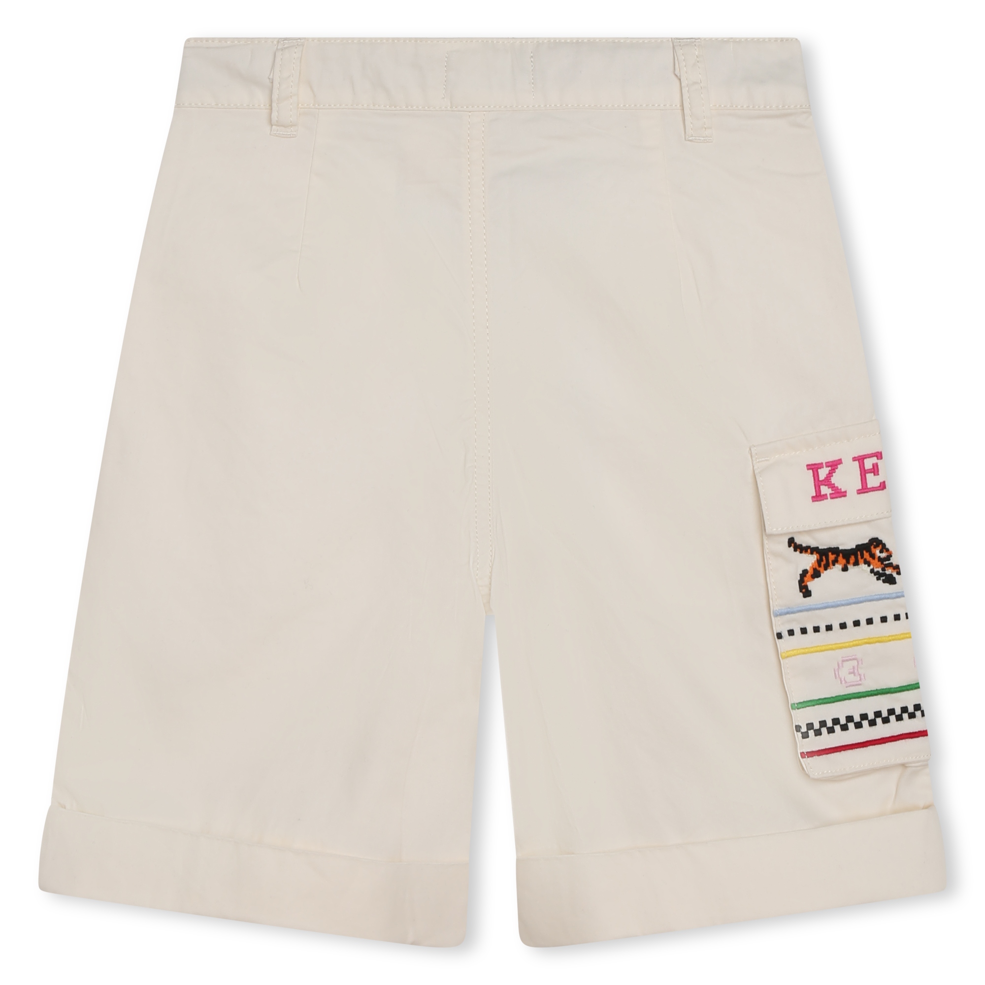 Embroidered cotton shorts KENZO KIDS for GIRL