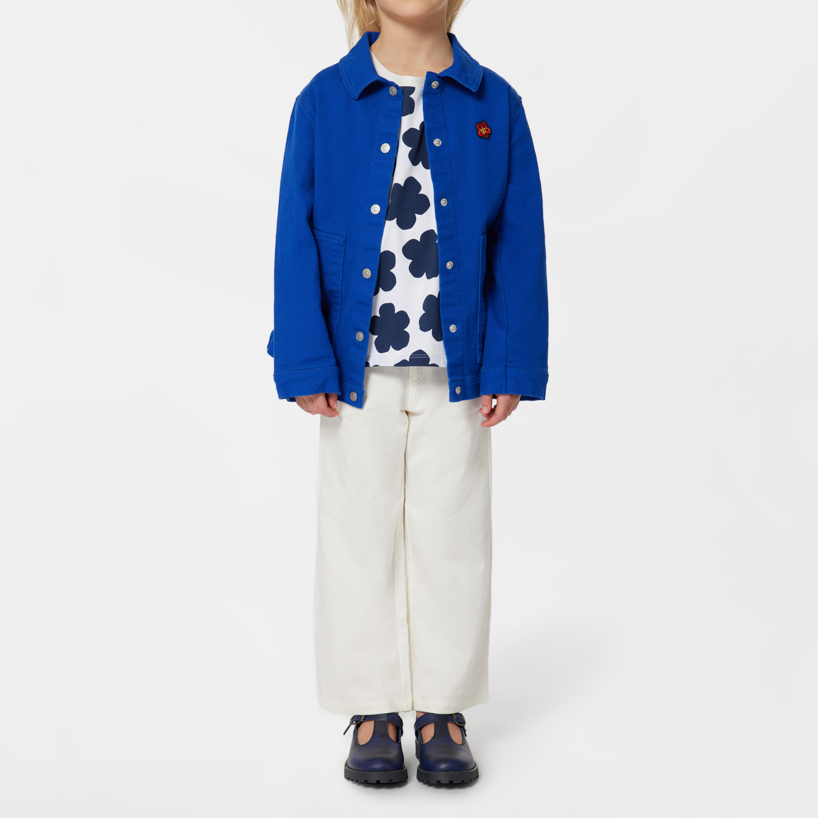 Pantalon molletonné brodé KENZO KIDS pour FILLE