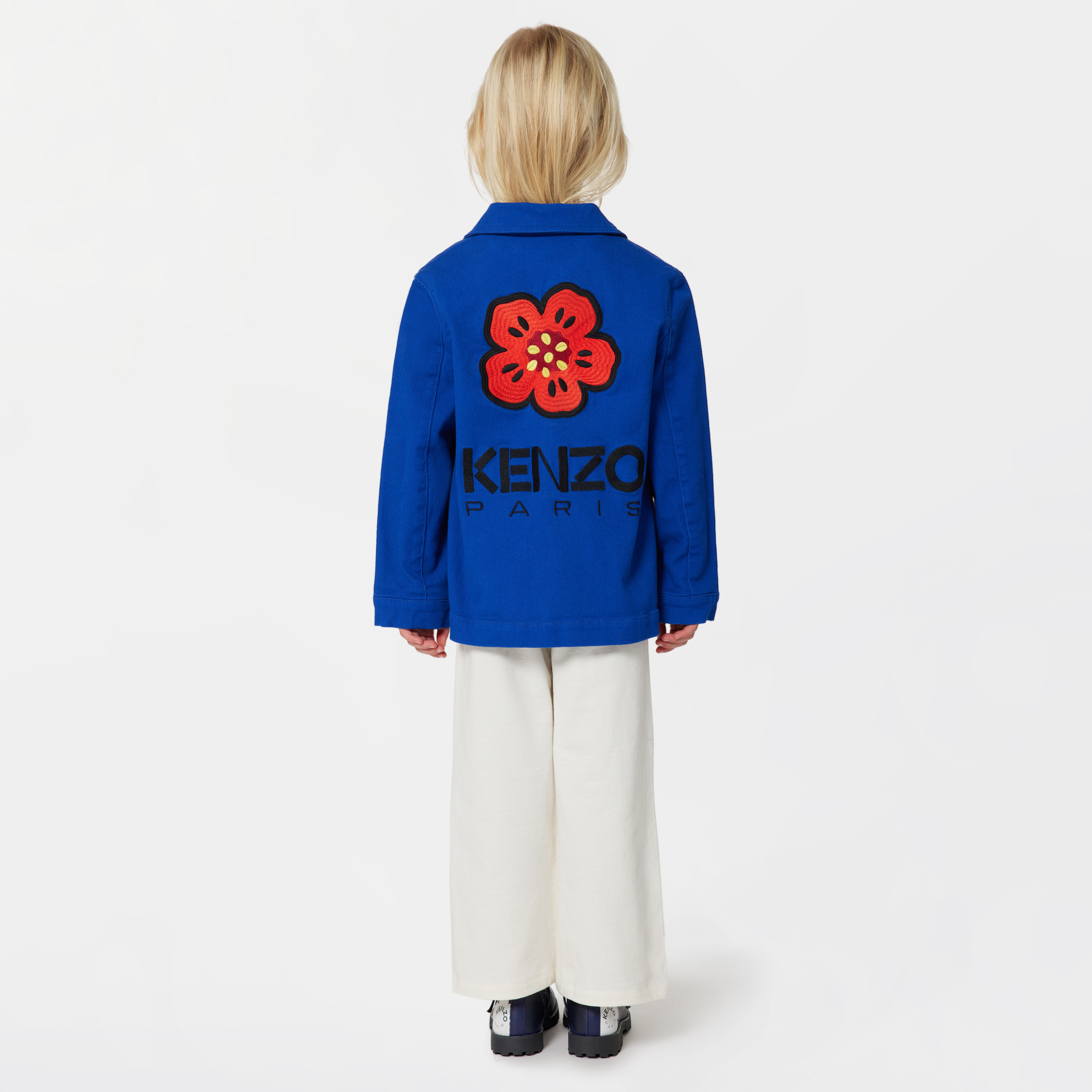 Pantalon molletonné brodé KENZO KIDS pour FILLE