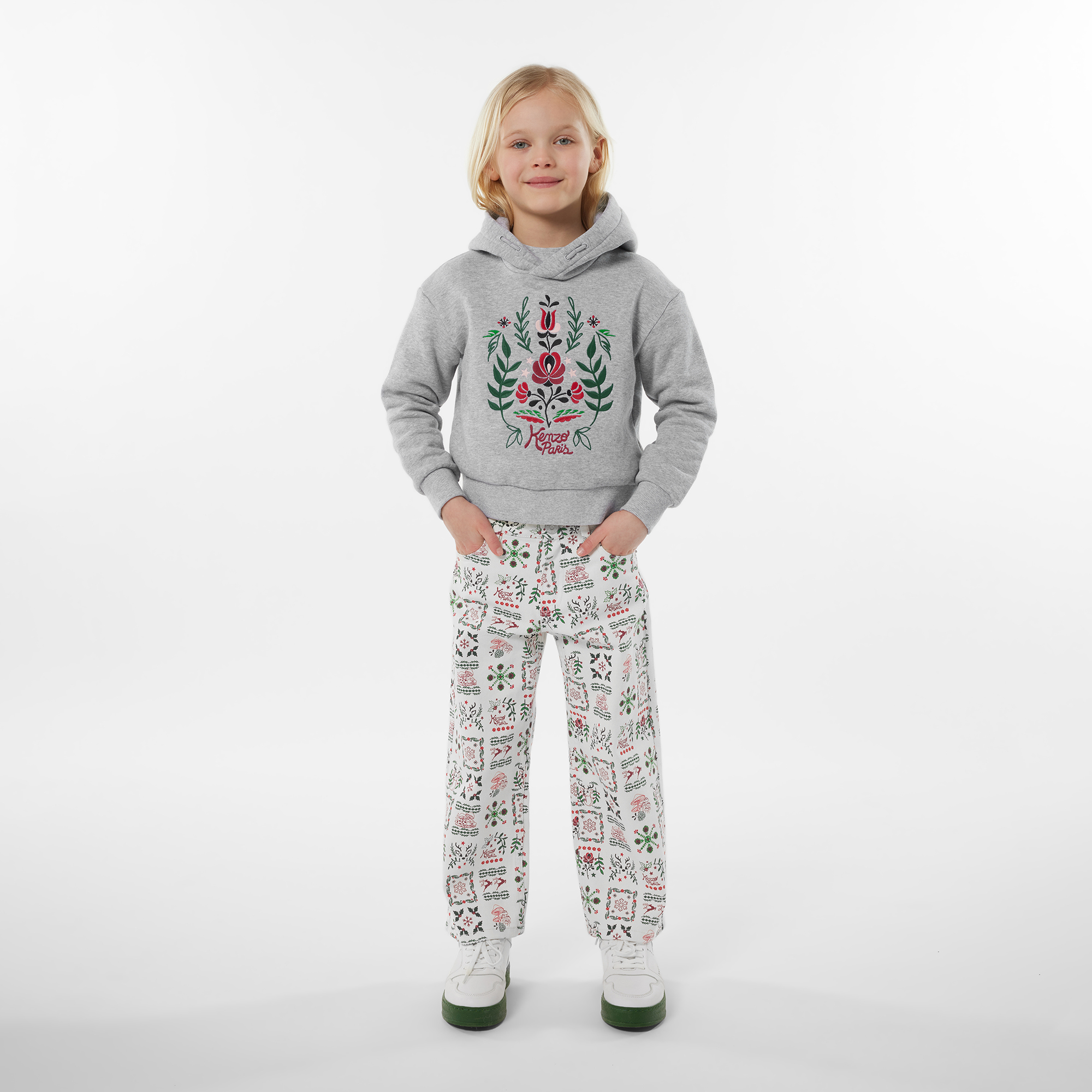 Cotton-rich trousers KENZO KIDS for GIRL