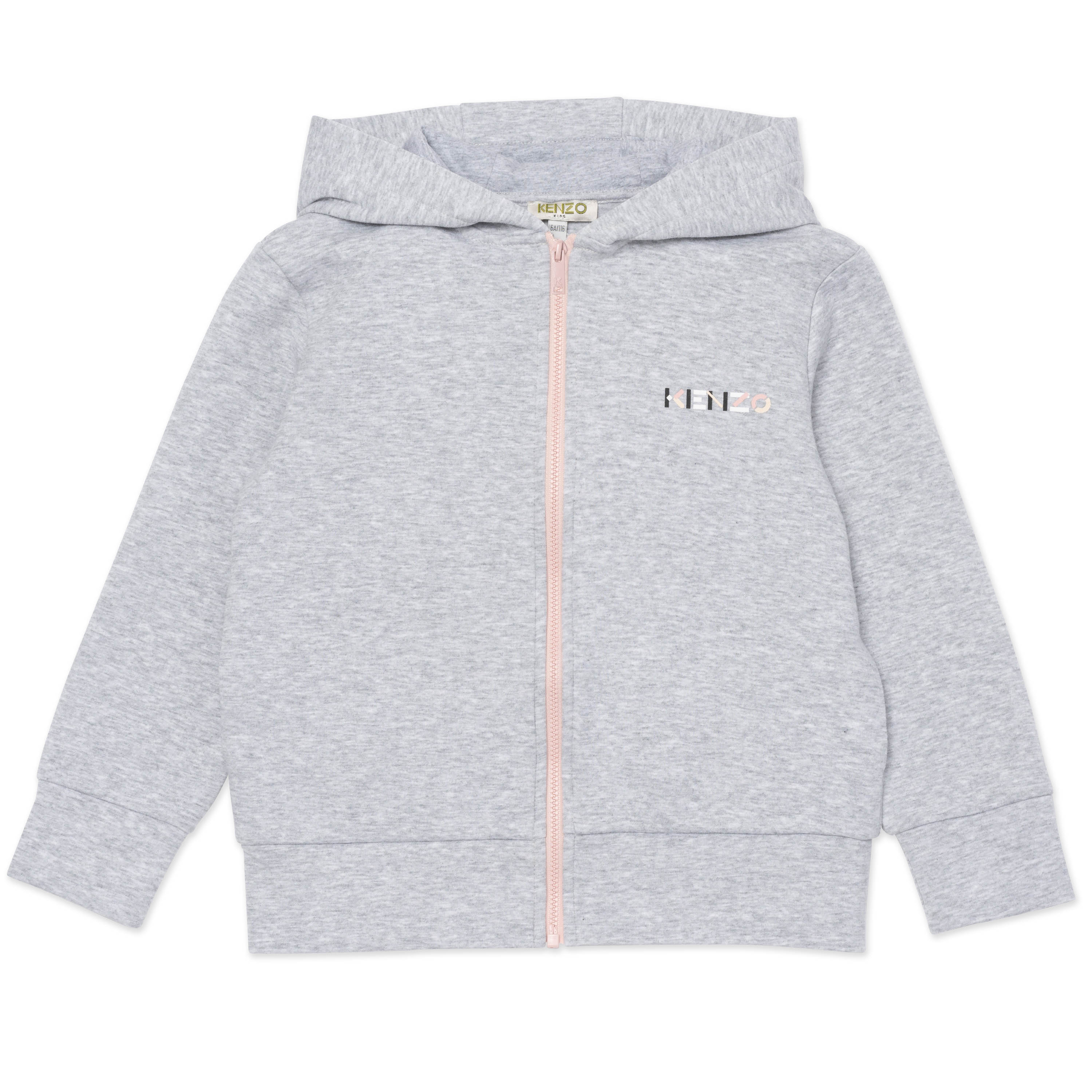 Zipped hooded sweatshirt KENZO KIDS for GIRL