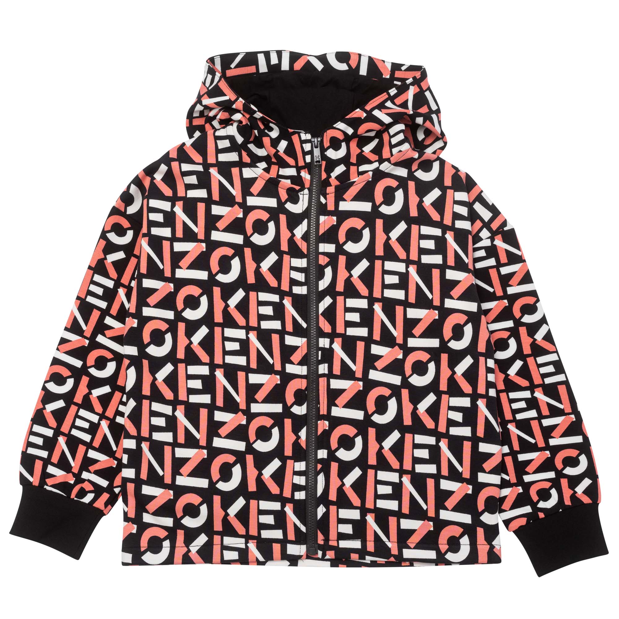 Hooded zip-up sweatshirt KENZO KIDS for GIRL