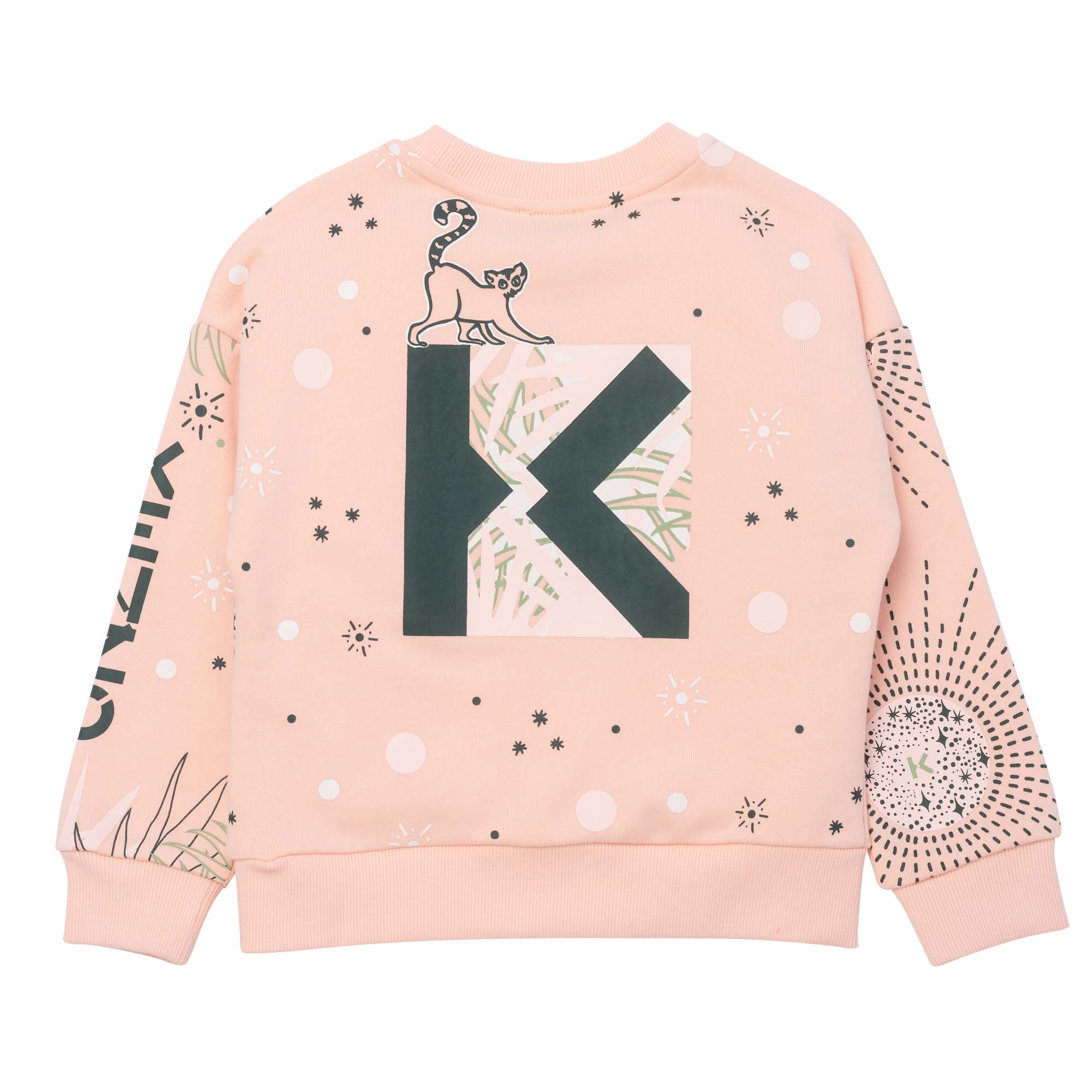 Lightweight cotton-fleece sweatshirt KENZO KIDS for GIRL