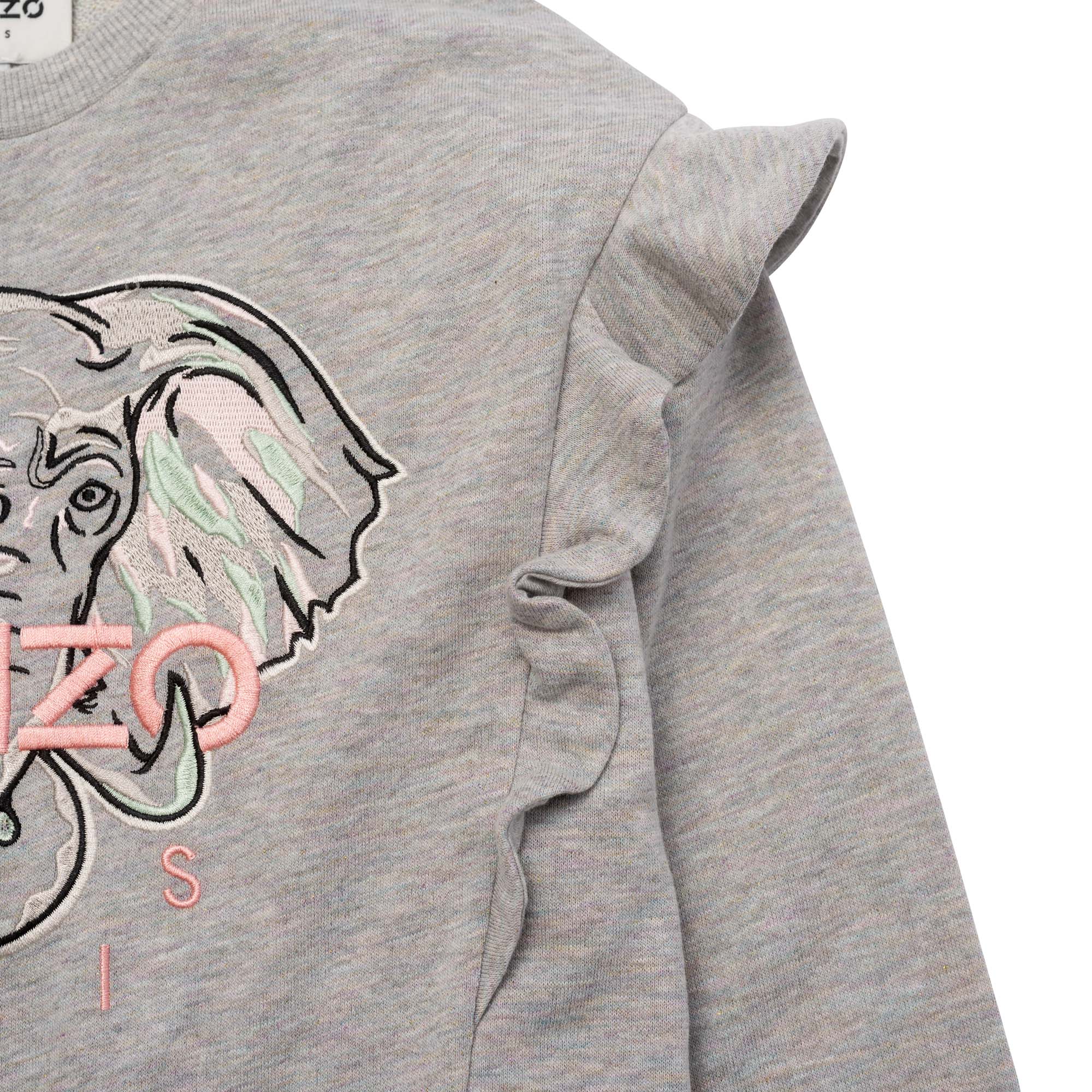 Metallic-fleece sweatshirt KENZO KIDS for GIRL