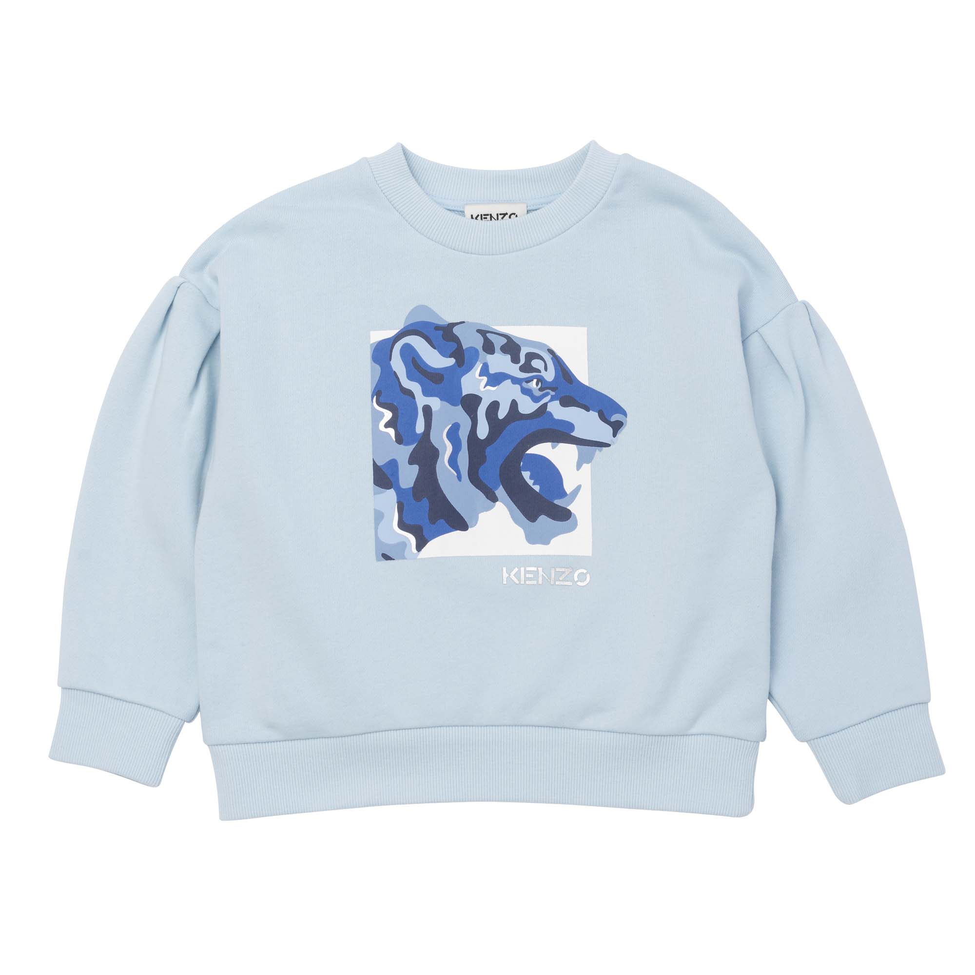 Puffärmel-Sweatshirt aus Baumwolle KENZO KIDS Für MÄDCHEN