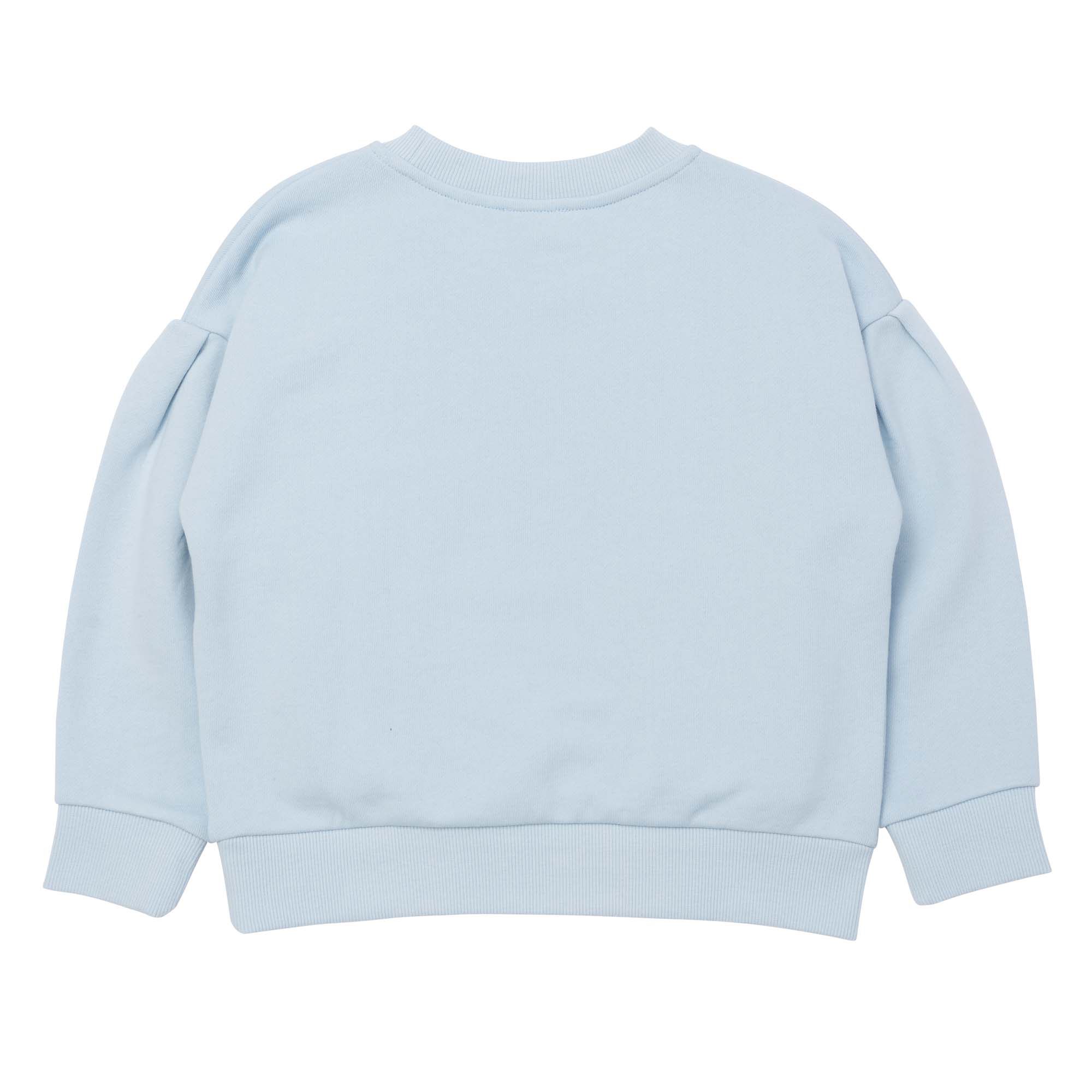 Katoenen sweater met pofmouwen KENZO KIDS Voor